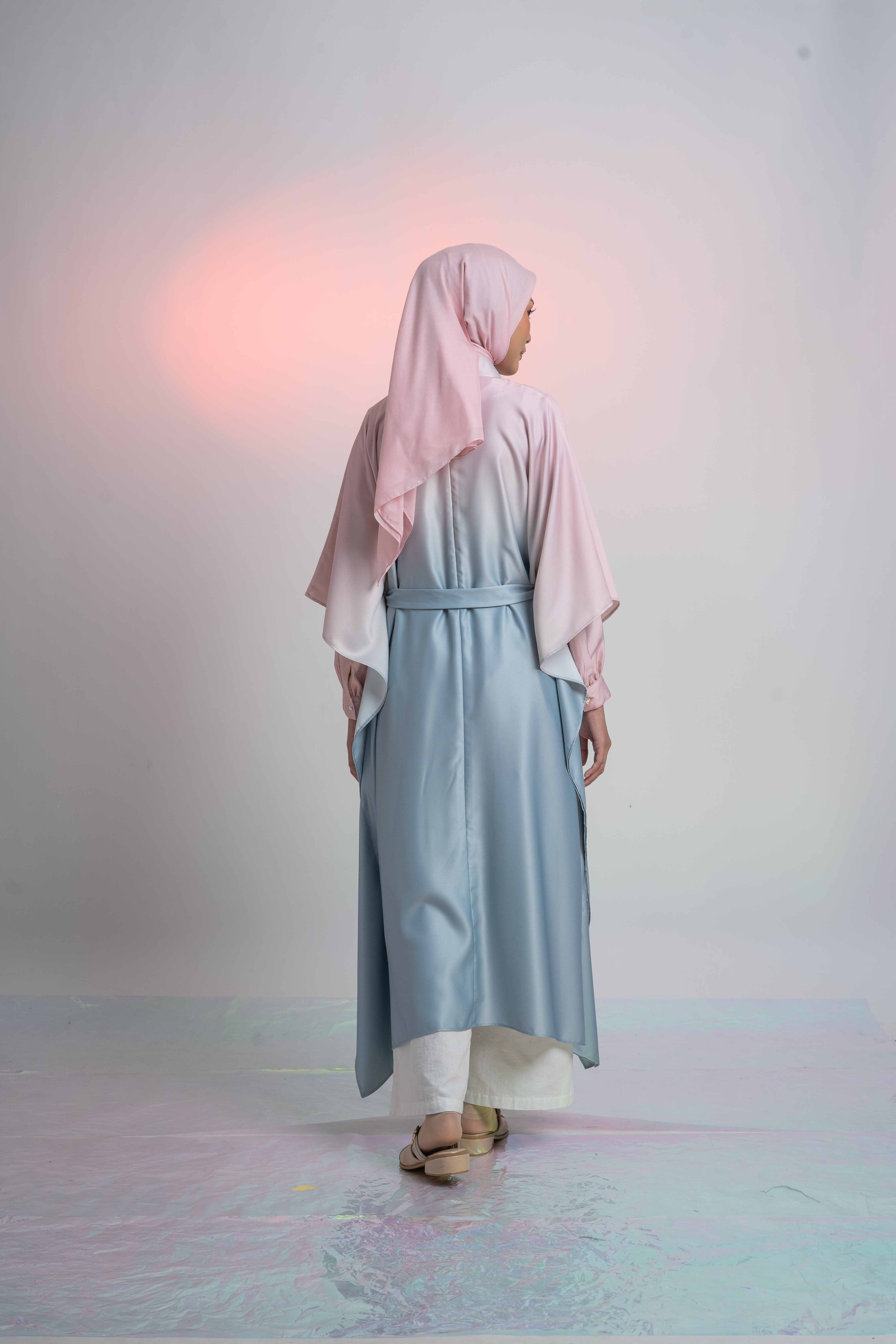 L Dress Kaftan Ombre - Blue