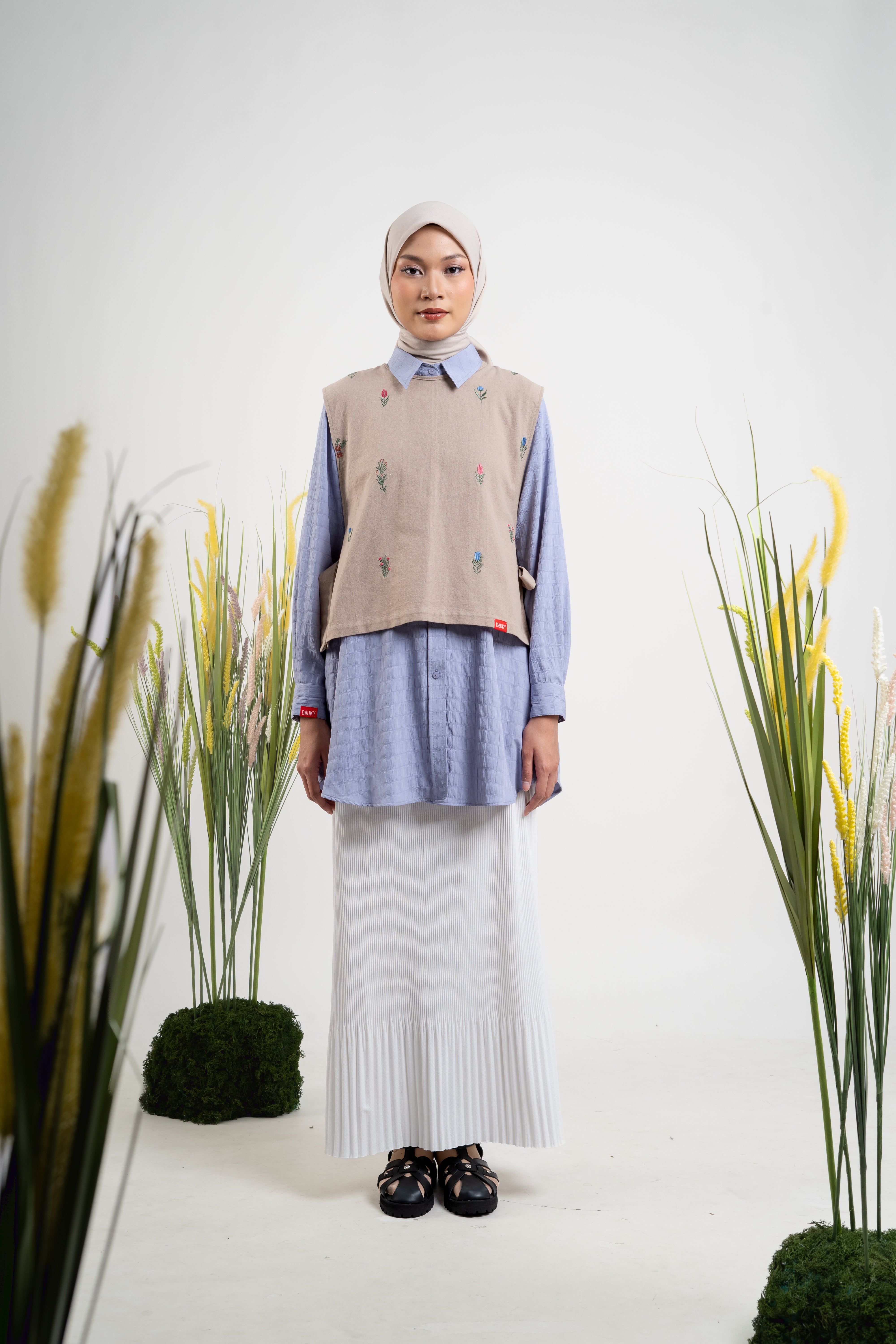 Vest Flower Melbourne - Khaky