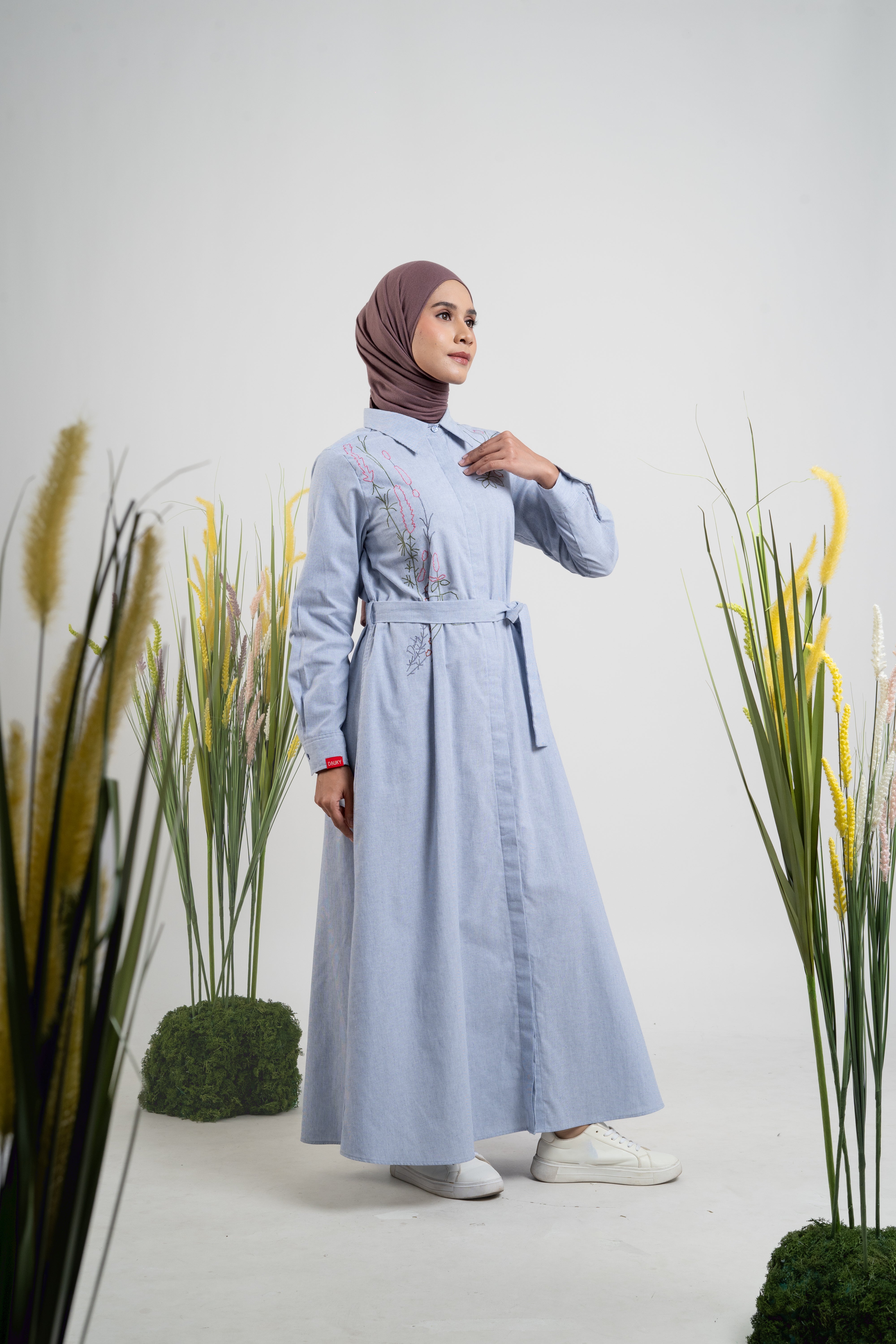 L Dress Wild Flower - Navy