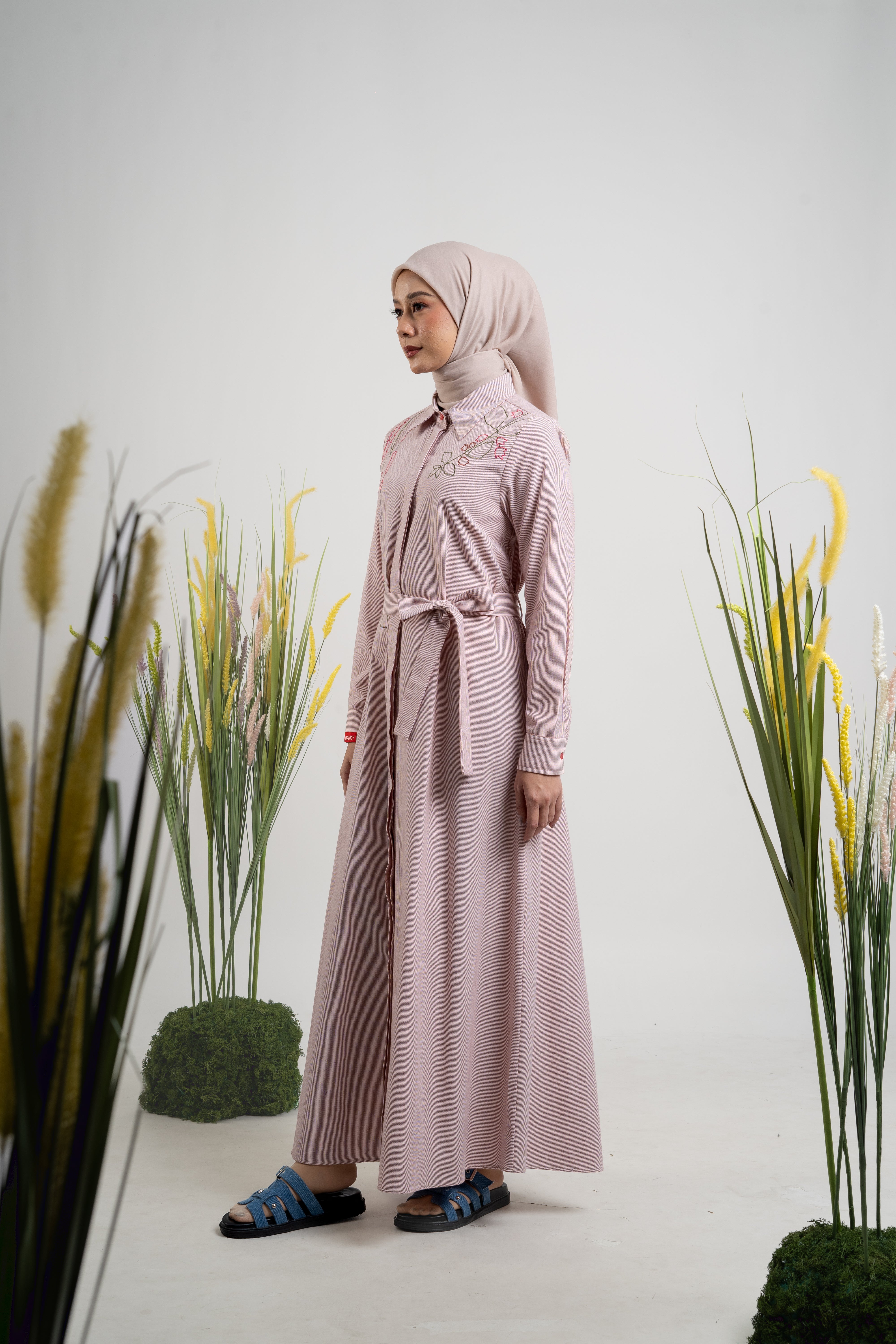 L Dress Wild Flower - Dusty Pink