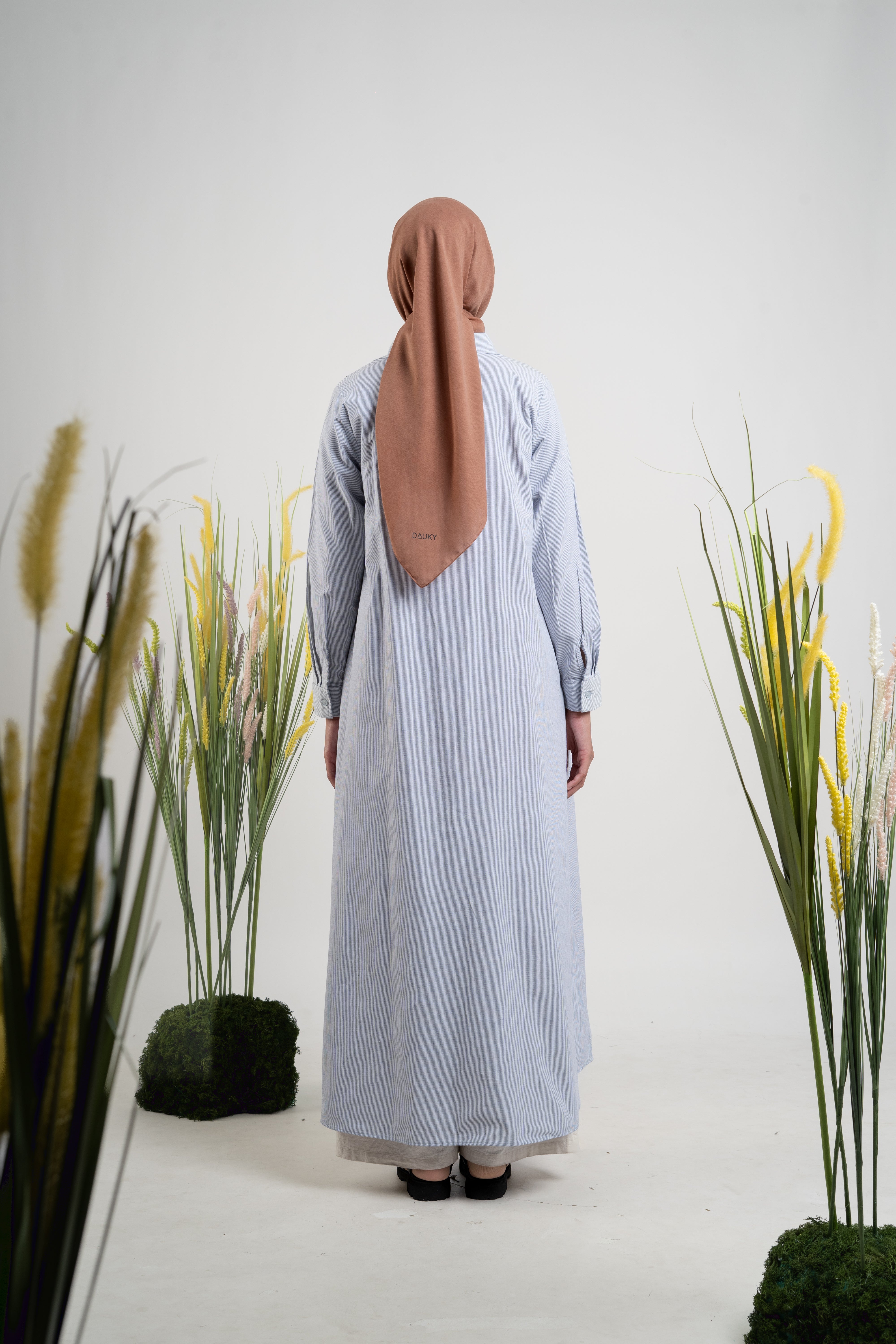 L Dress Wild Flower - Silver Grey