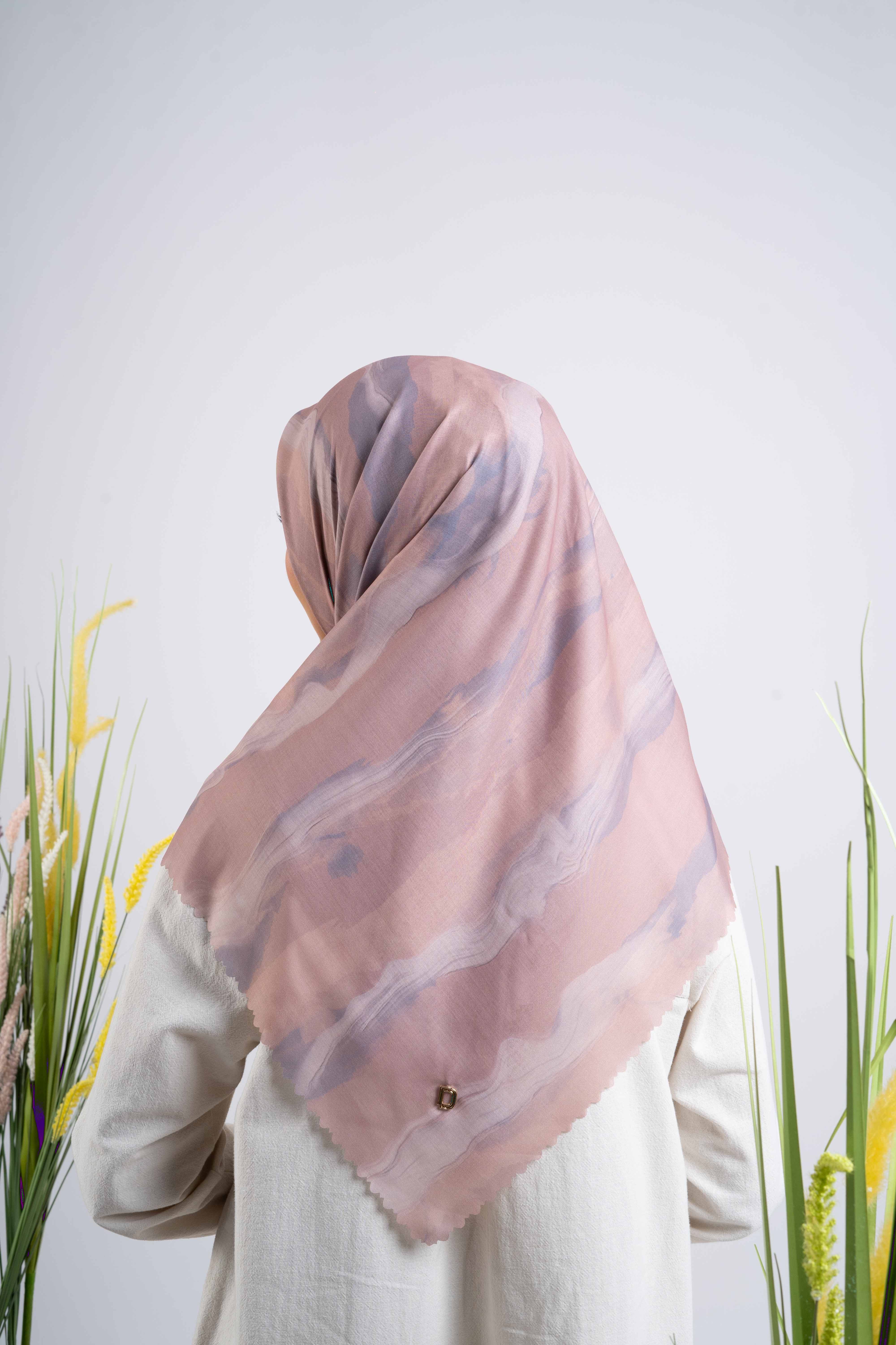 Lined Spreads Premium Scarf - Caramel