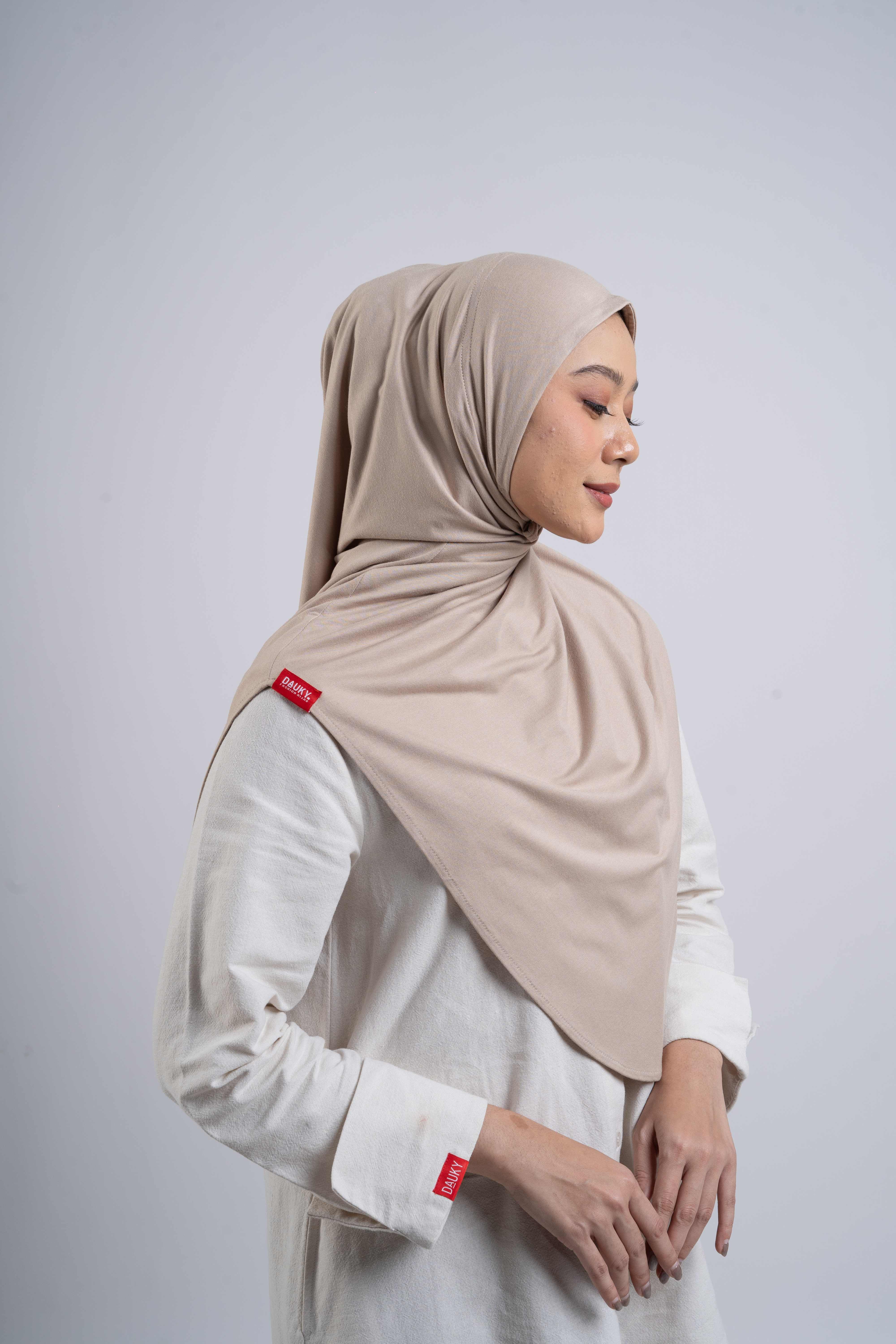 Curvy Instant Hijab - Khaky