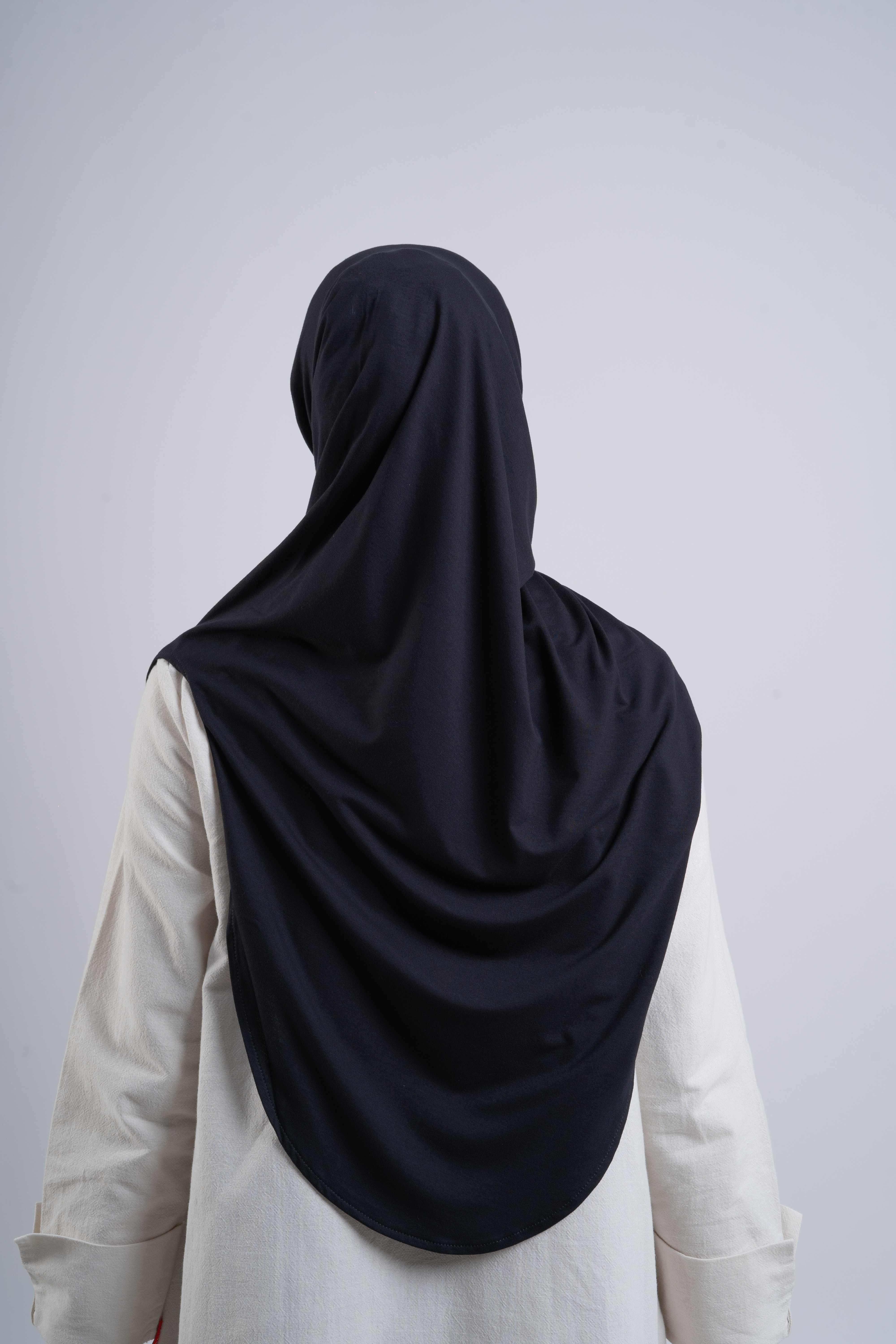 Curvy Instant Hijab - Black