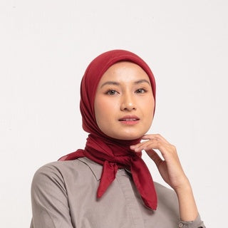 Voal Plain Scarf - Merah
