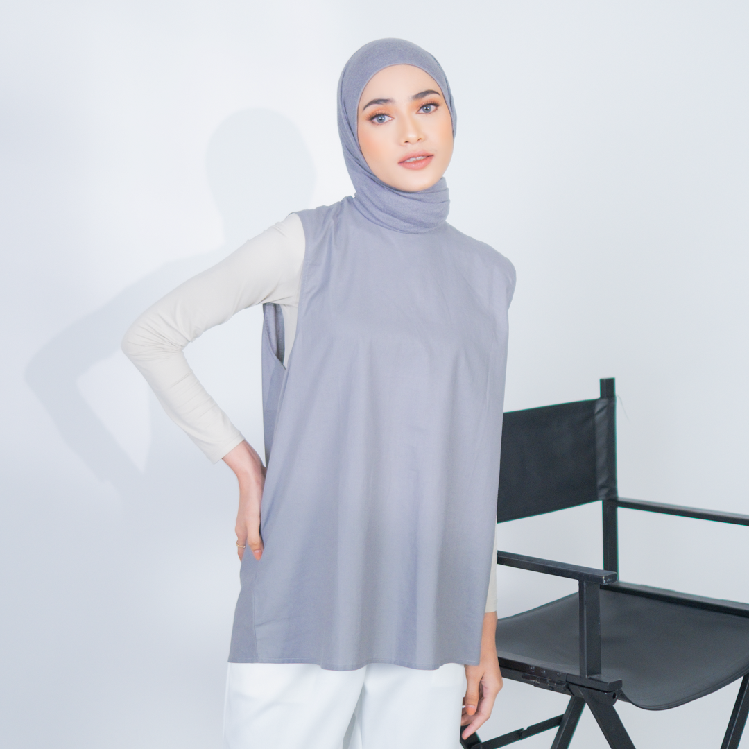 Inner Top Sleeveless Katun - Silvergrey