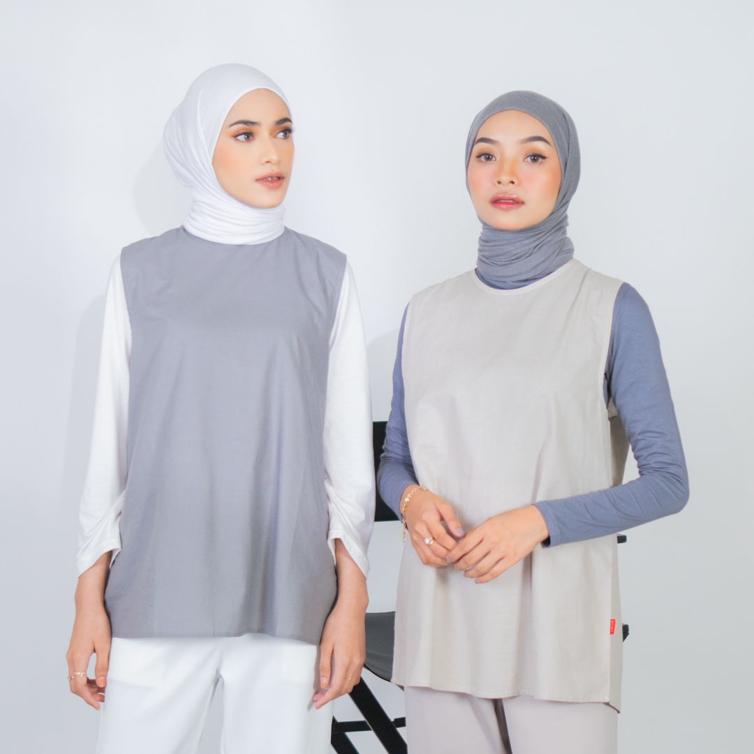Inner Top Sleeveless Katun - Silvergrey