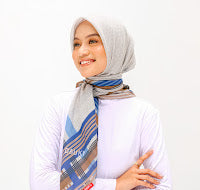 Dauky Hijab Segiempt kerudung Side Line Scarf - Cream