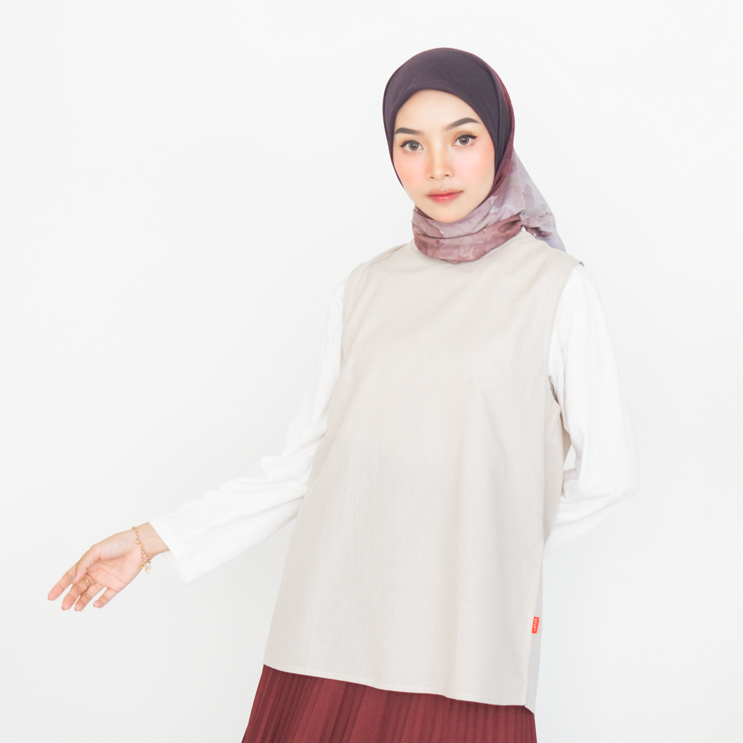 Inner Top Sleeveless Katun Basic Dauky - Khaky