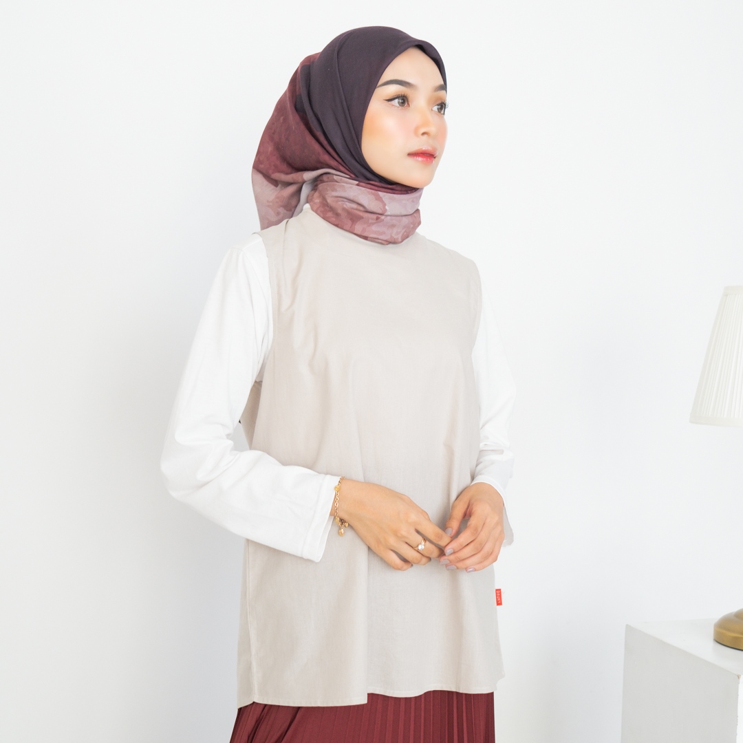 Inner Top Sleeveless Katun - Khaky