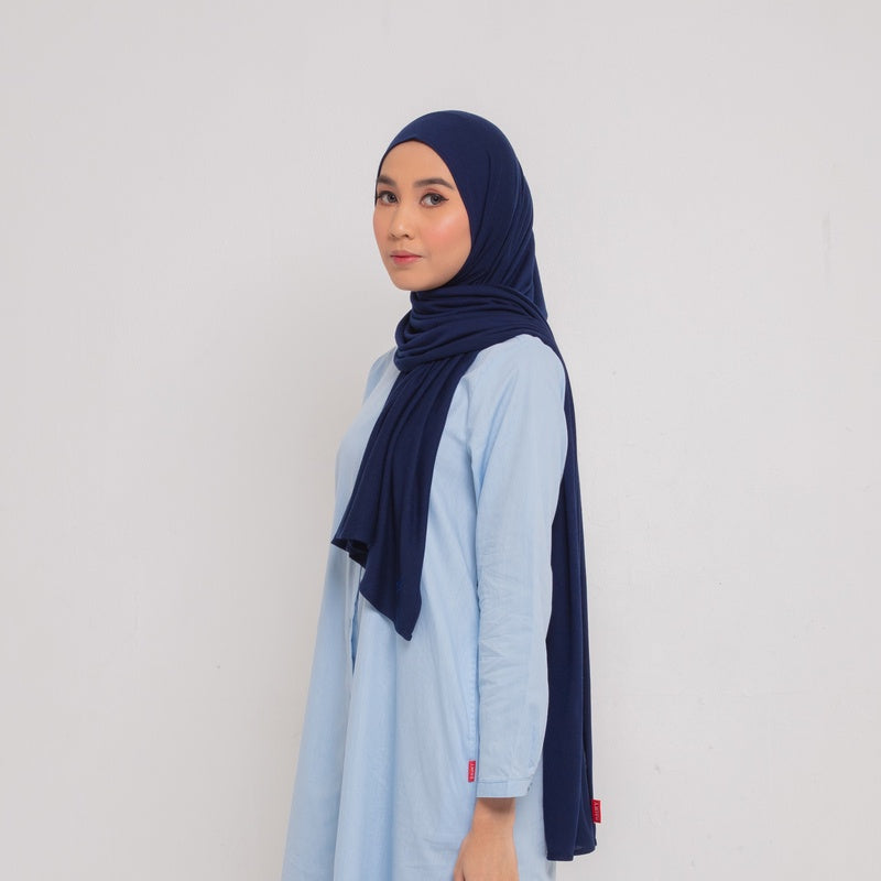 Pashmina Jersey Knit - Navy