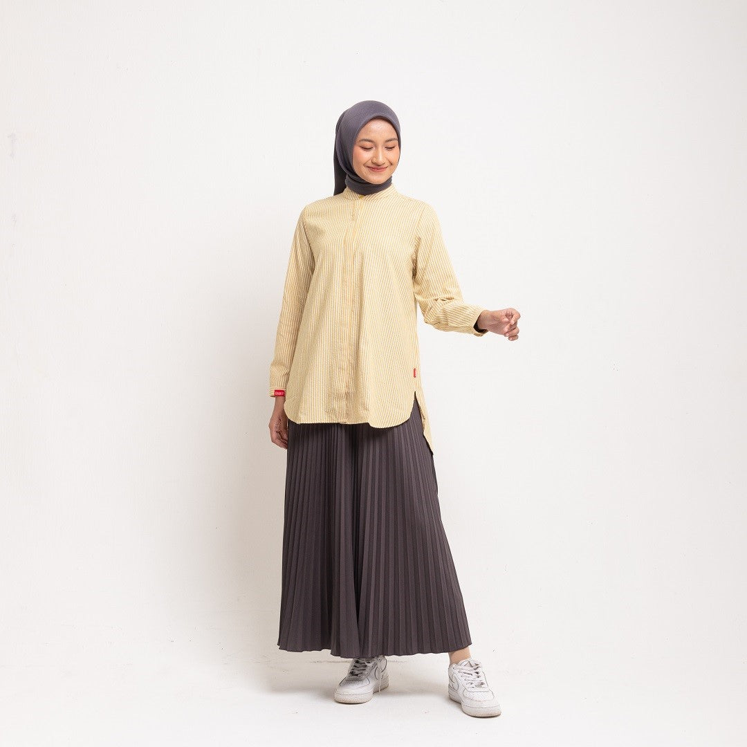 Dauky Atasan Wanita M Tunik Line Pattern - Lime