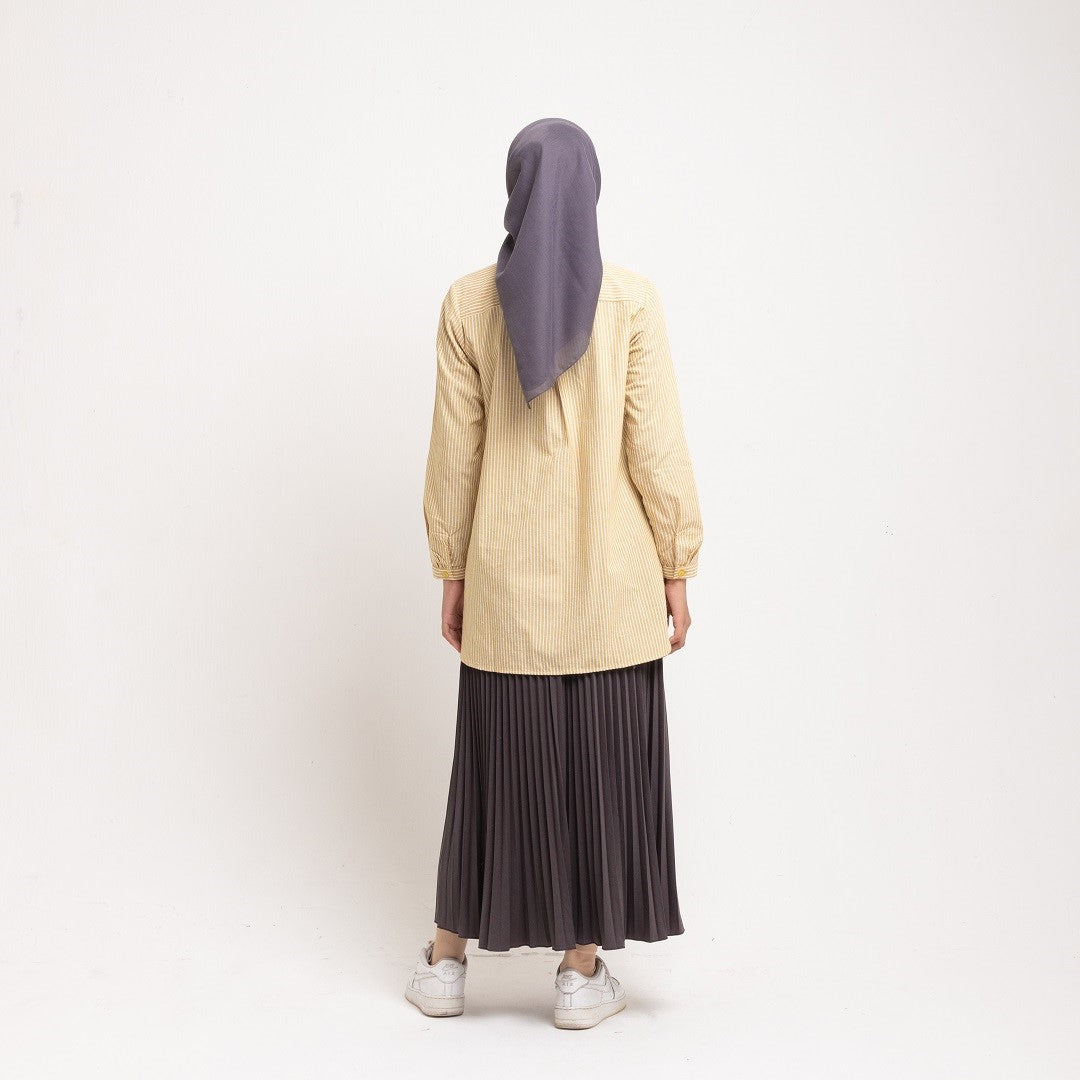 Dauky Atasan Wanita M Tunik Line Pattern - Lime
