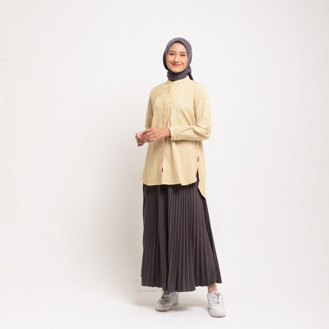 Dauky Atasan Wanita M Tunik Line Pattern - Lime