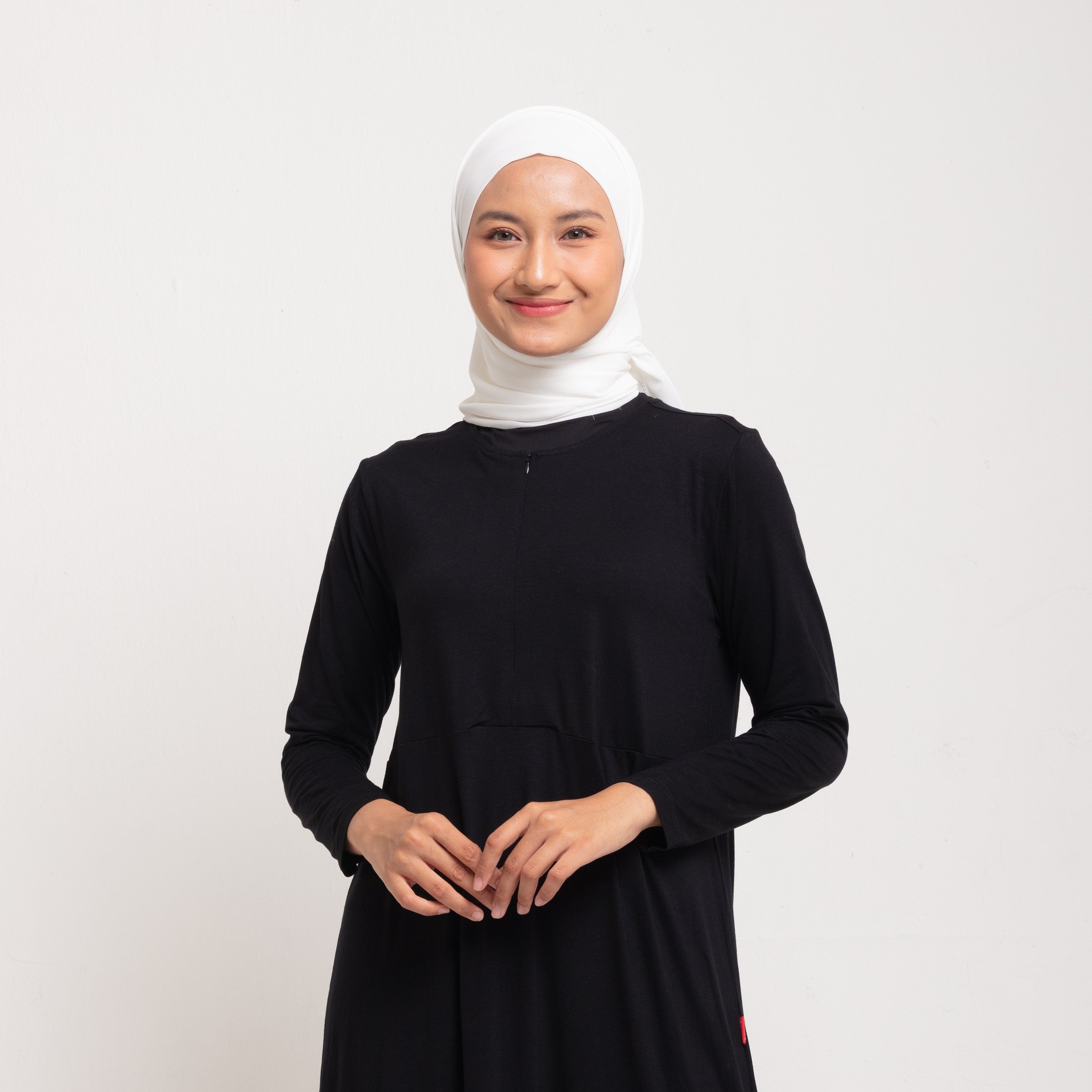 Hijab Square Instan - Broken White