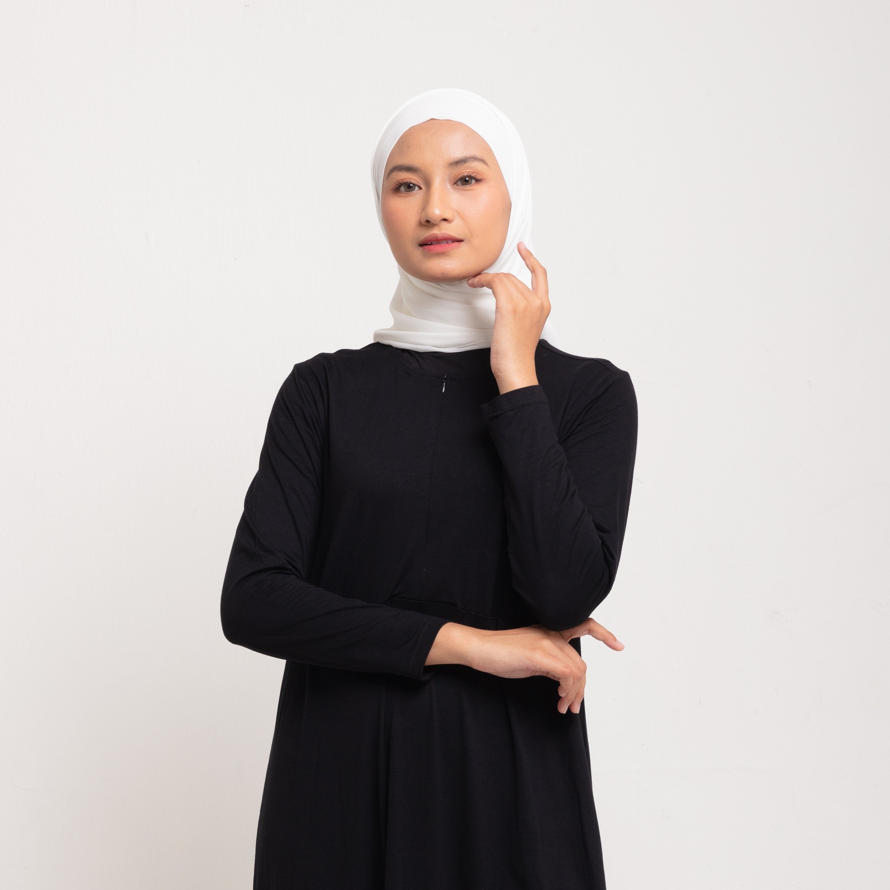 Dauky Hijab Square Instan - Broken White