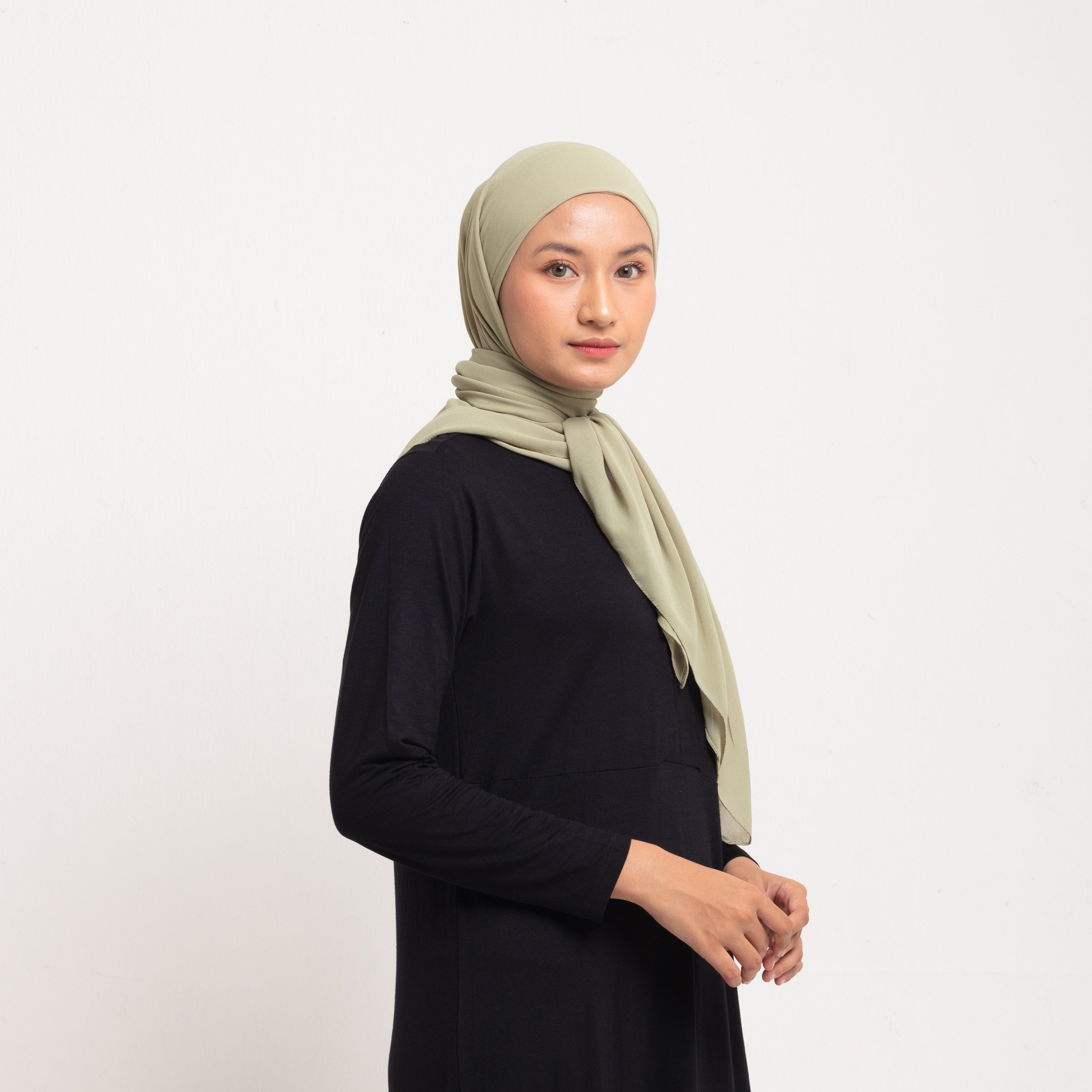 Hijab Square Instan - Sage