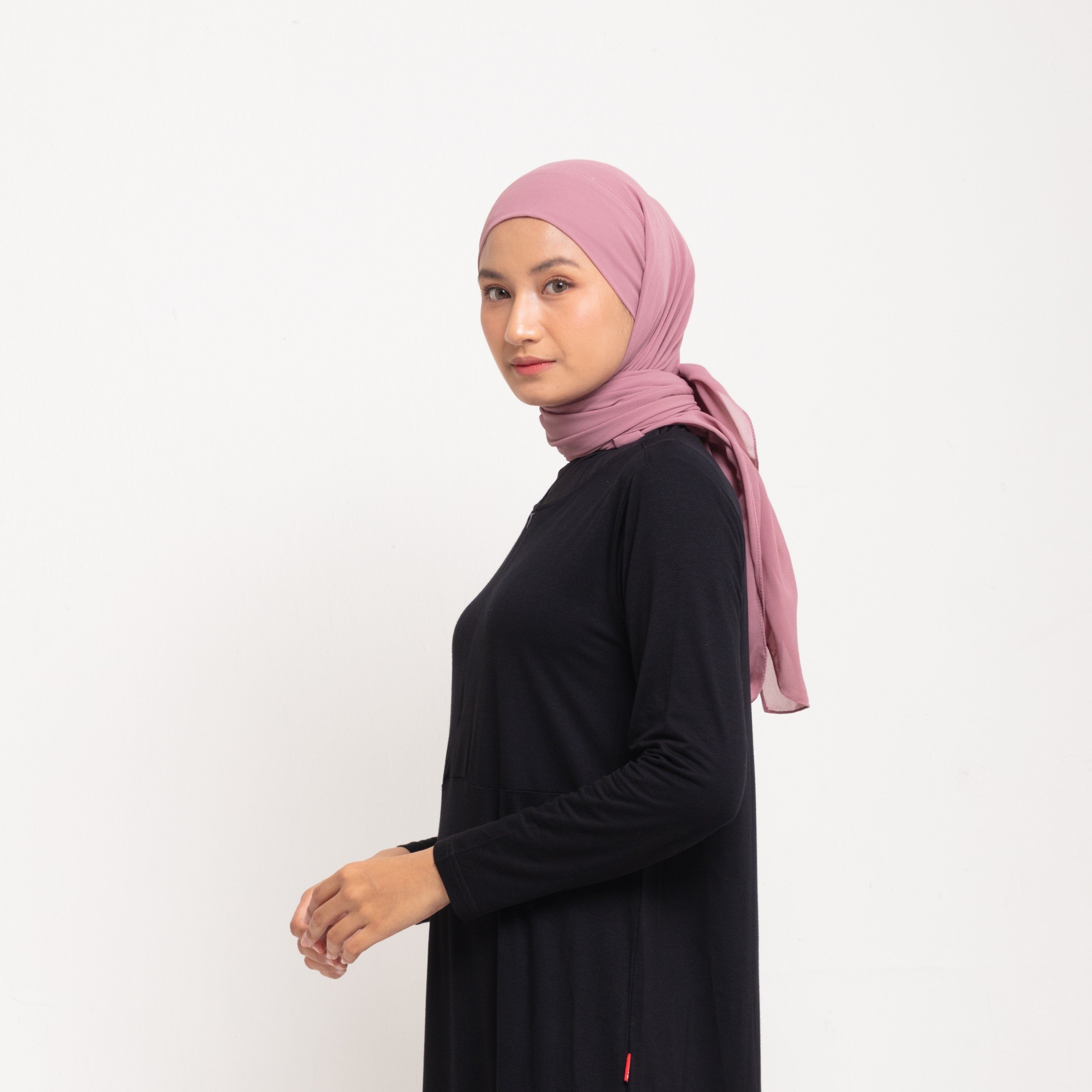 Hijab Square Instan - Marsala