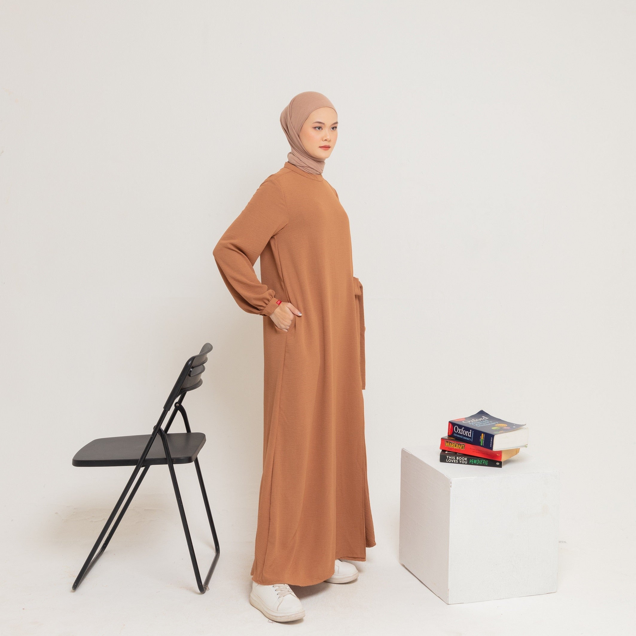 L Dress Side Belt - Coklat