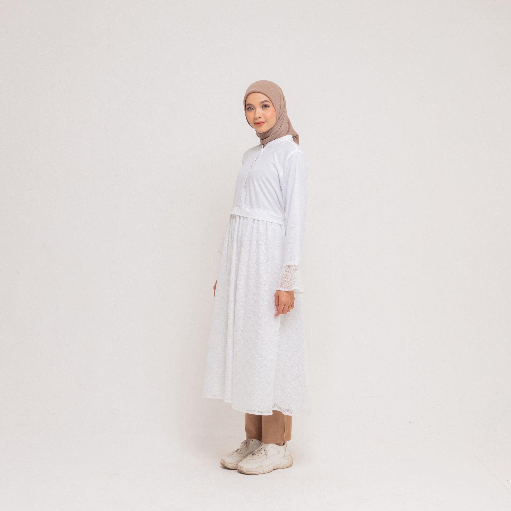 M Dress Lace Katun Belt
