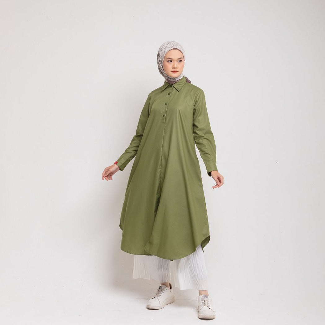 Dauky Atasan Wanita L Tunik Toyobo Smart Collection - Olive