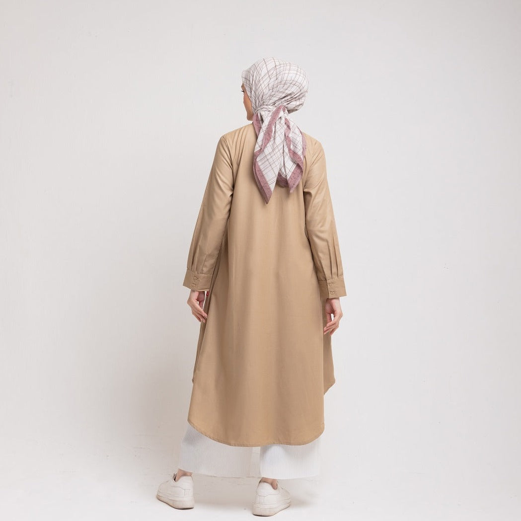 Dauky Atasan Wanita L Tunik Toyobo Smart Collection - Coklat