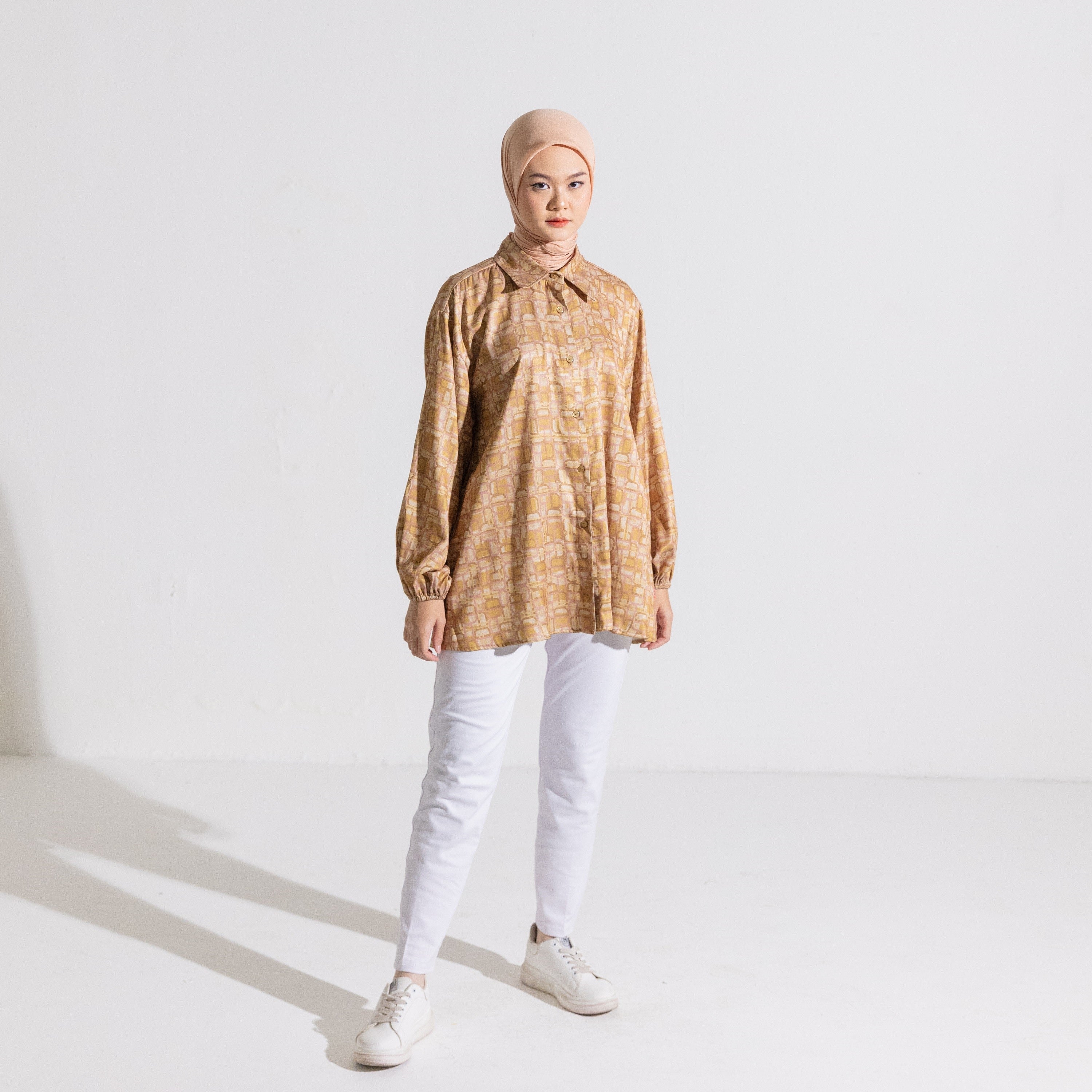 S Tunic Monogram Dauky - Mustard