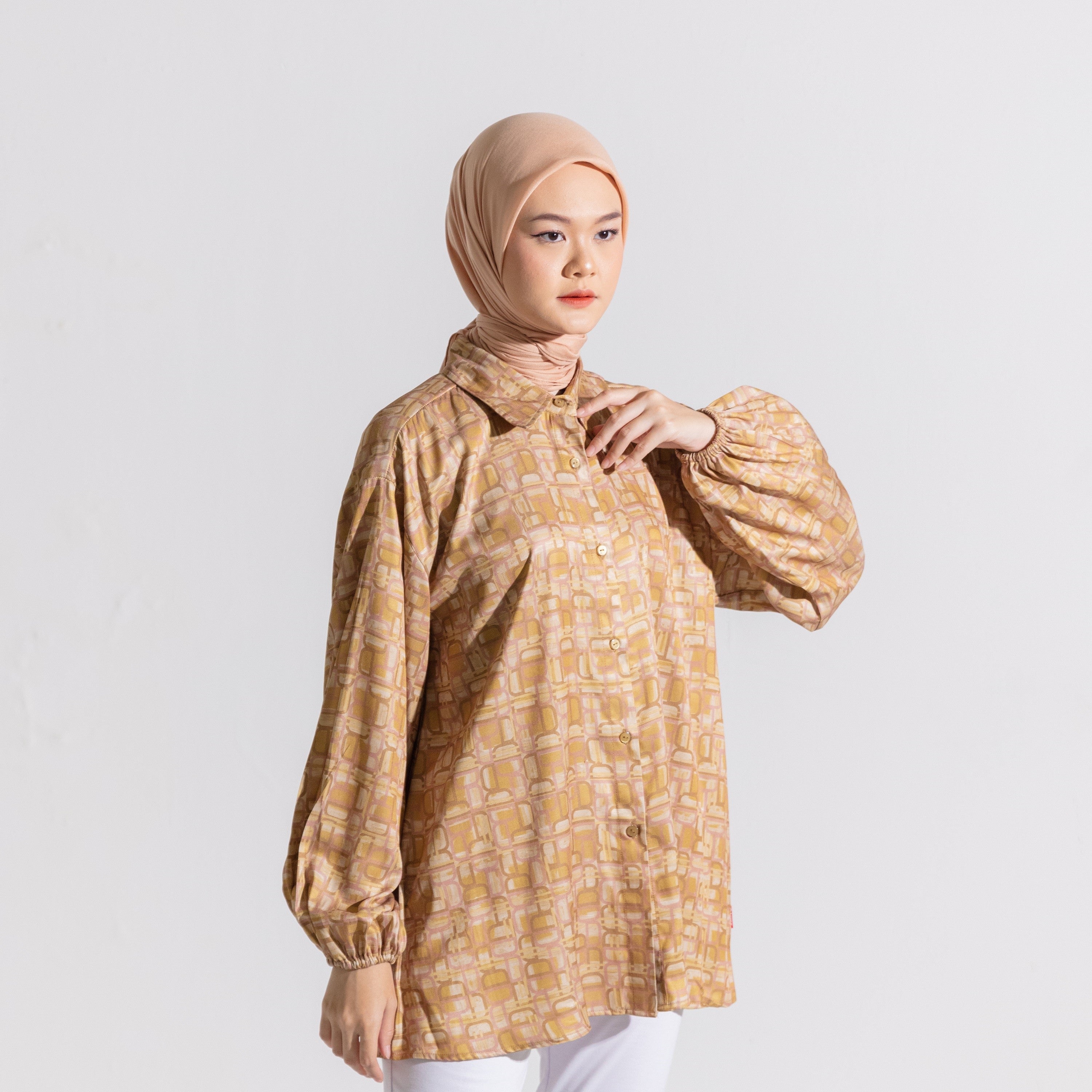 S Tunic Monogram Dauky - Mustard