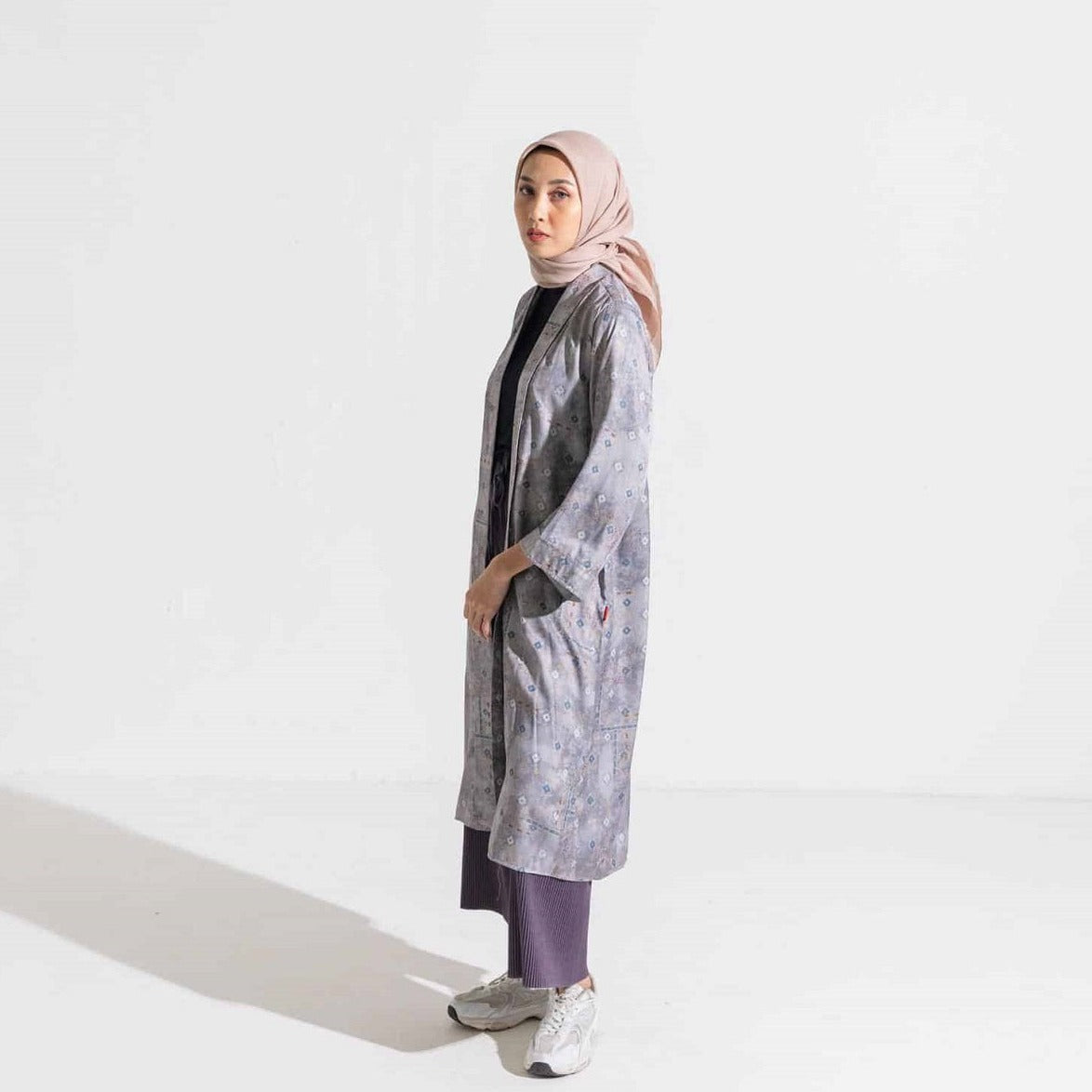 Cardigan Atasan Wanita Outer Bohe Series - Silvergrey