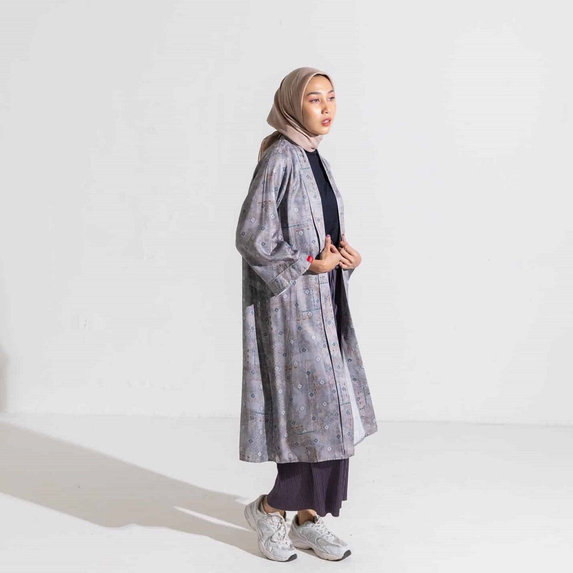 Cardigan Atasan Wanita Outer Bohe Series - Silvergrey