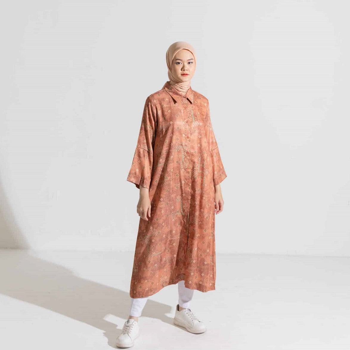Dress Wanita muslim Dauky Gamis M Dress Bohe Series - Teracotta