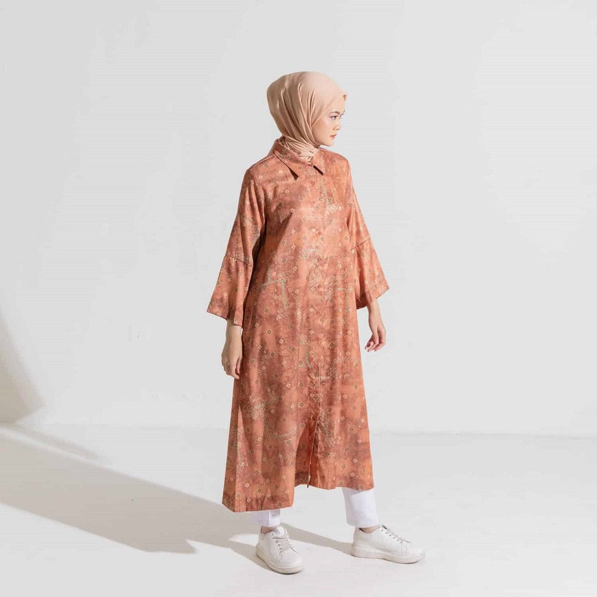 Dress Wanita muslim Dauky Gamis M Dress Bohe Series - Teracotta