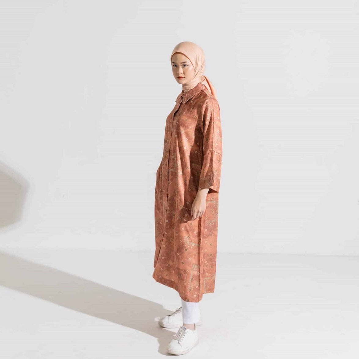 Dress Wanita muslim Dauky Gamis M Dress Bohe Series - Teracotta