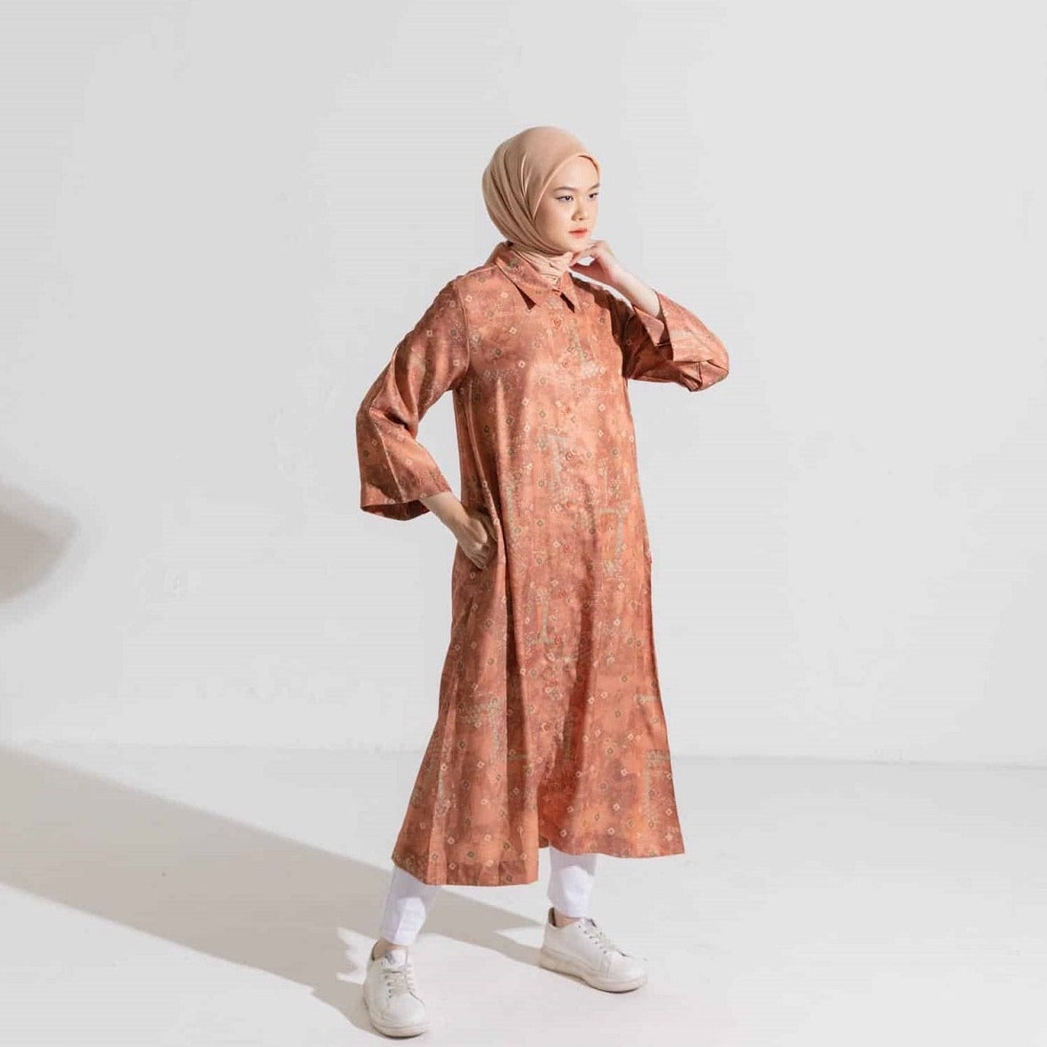 Dress Wanita muslim Dauky Gamis M Dress Bohe Series - Teracotta