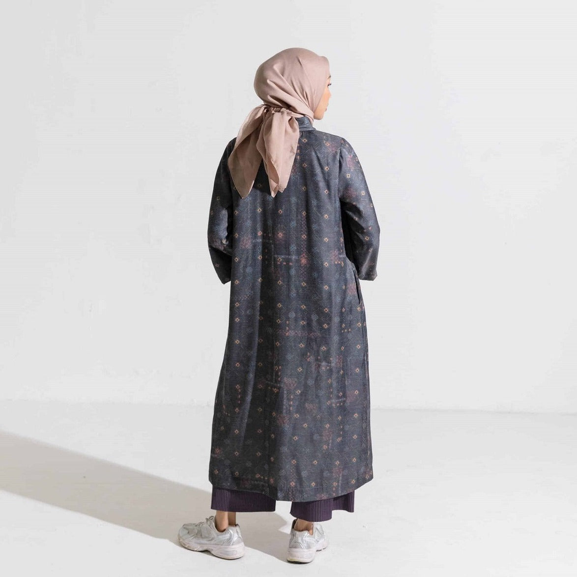 Dress Wanita muslim Dauky Gamis M Dress Bohe Series - Darkgrey