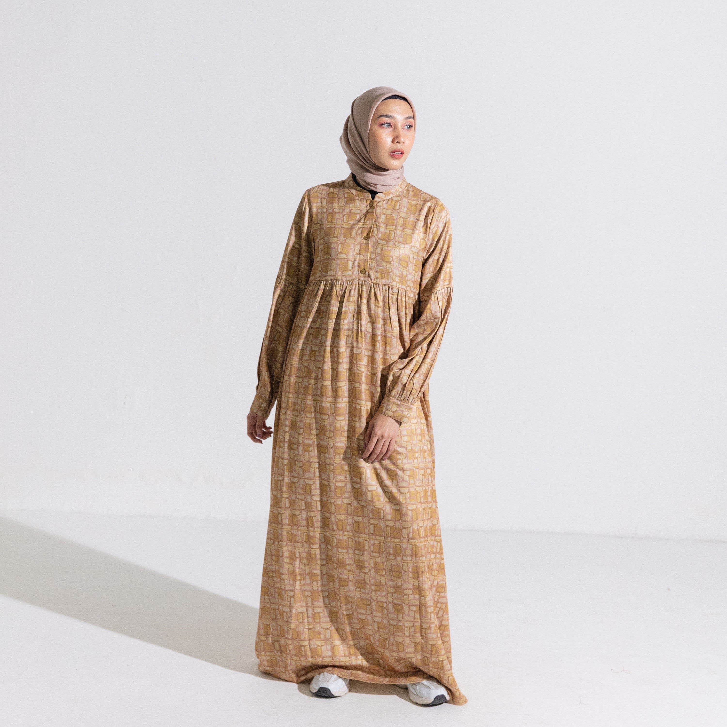 Dauky Gamis L Dress Monogram Series - Mustard