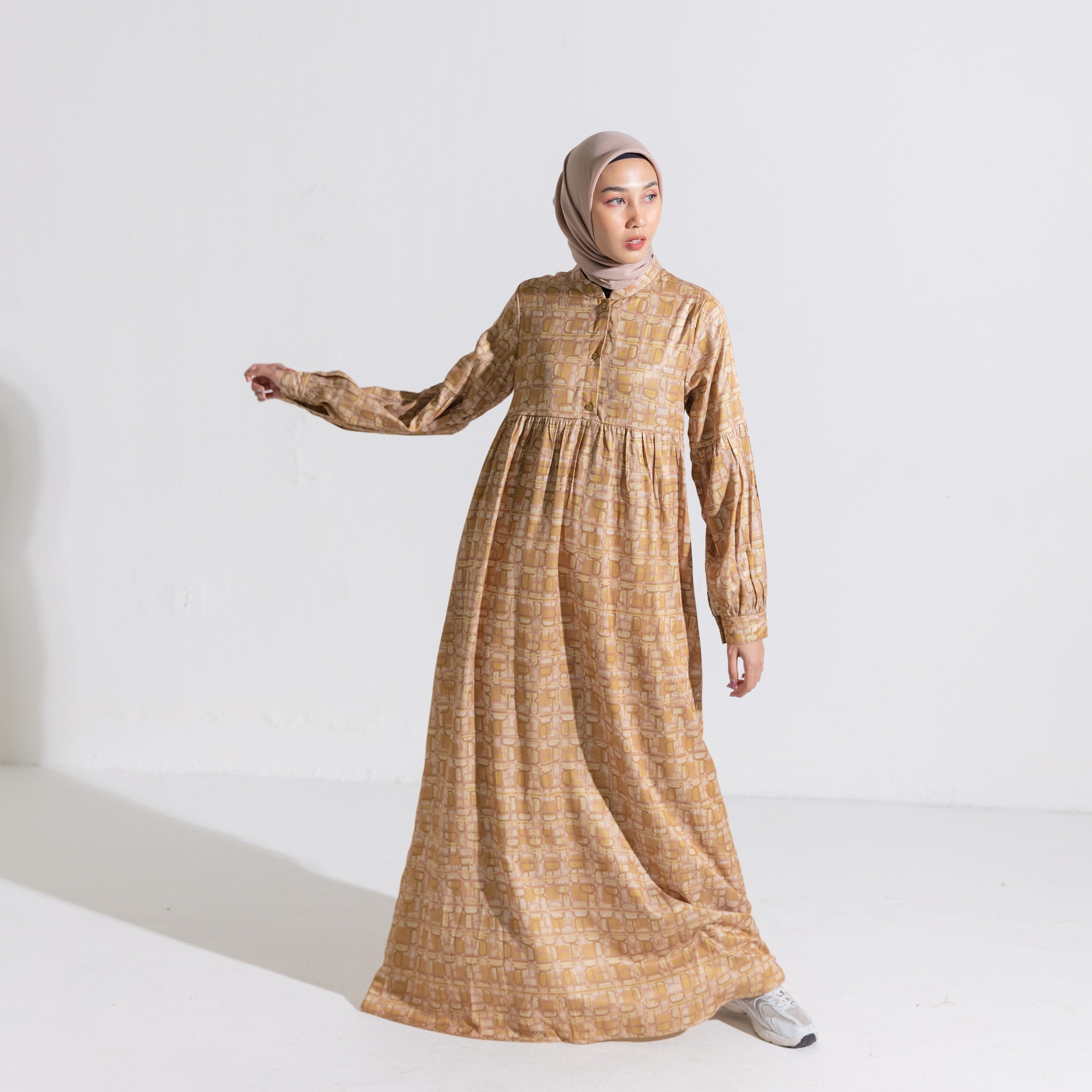 L Dress Monogram Series - Mustard