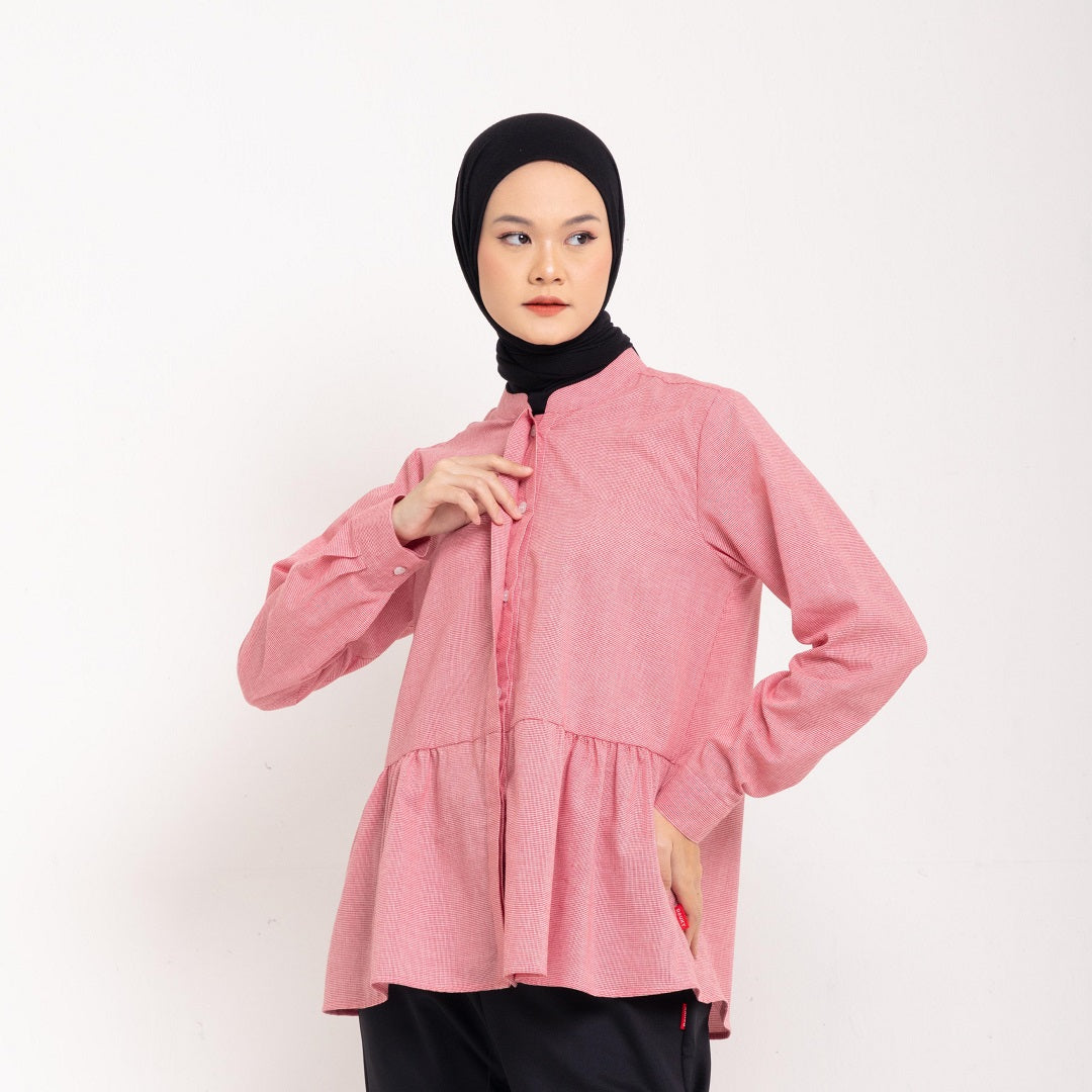 S Tunik Katun Houndstooth