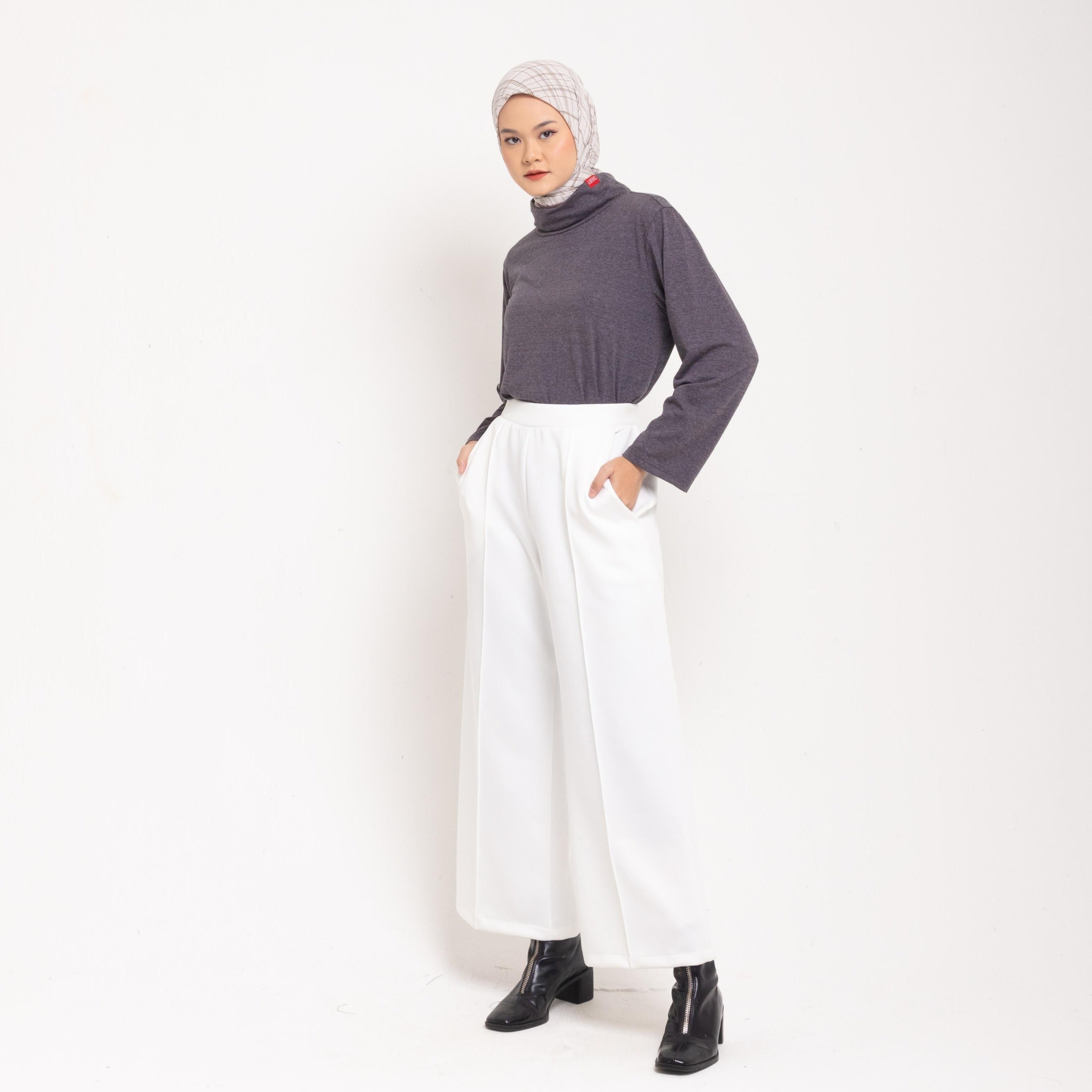 Dauky Celana Panjang Palazo Scuba Executive Collection - BW