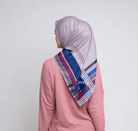 Dauky Hijab Segiempt kerudung Side Line Scarf - Lylac