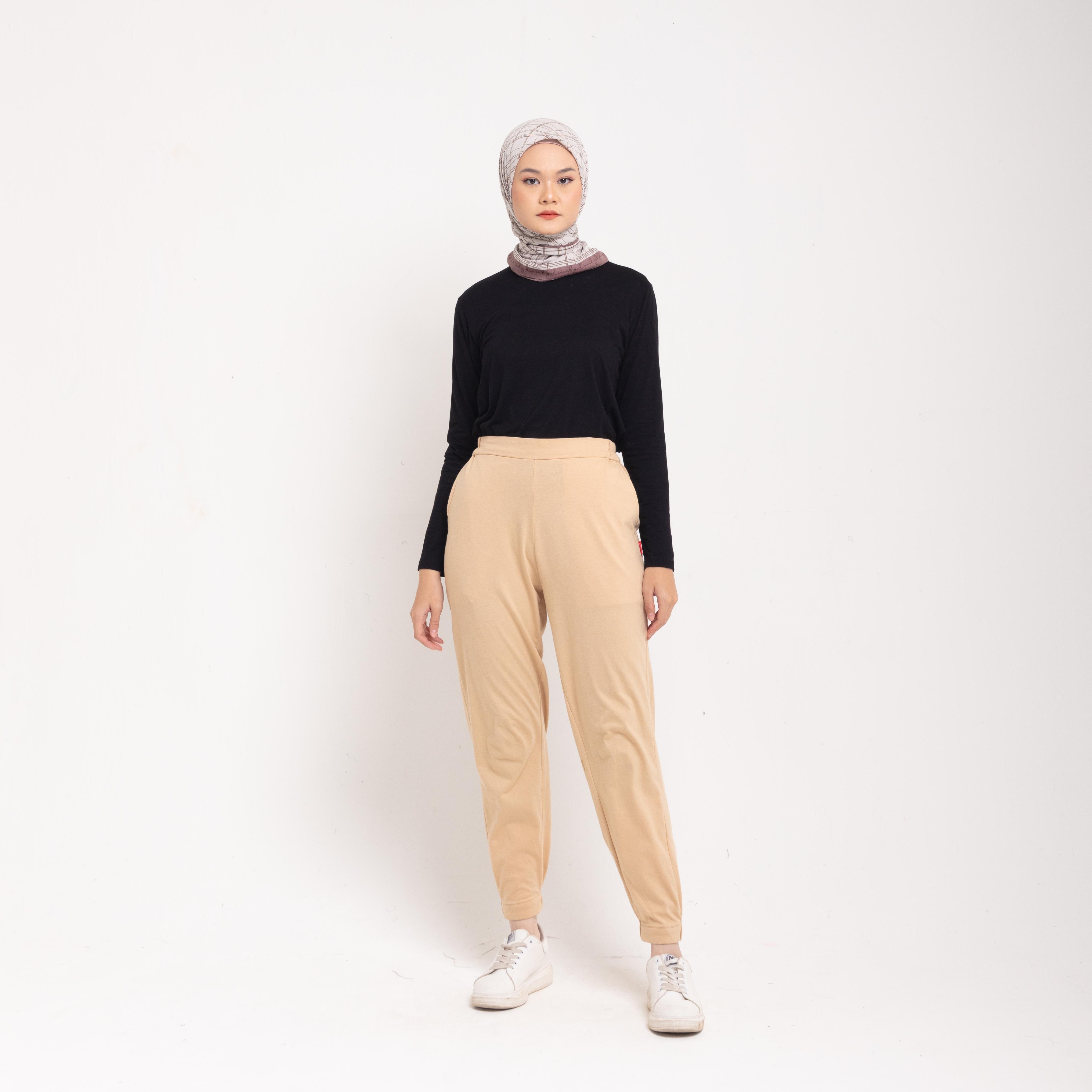 Jogger Pants Combed - Coklat