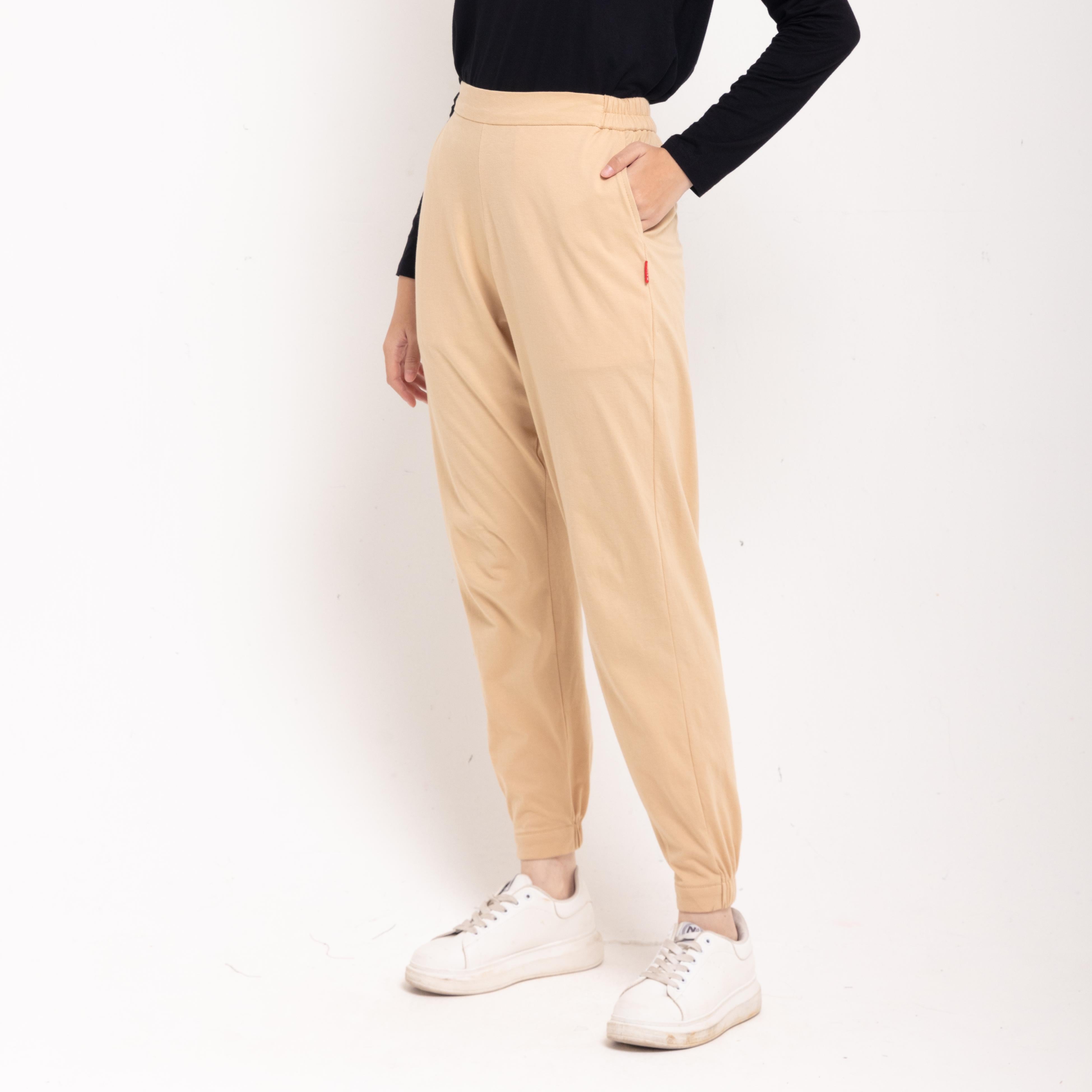 Jogger Pants Combed - Coklat