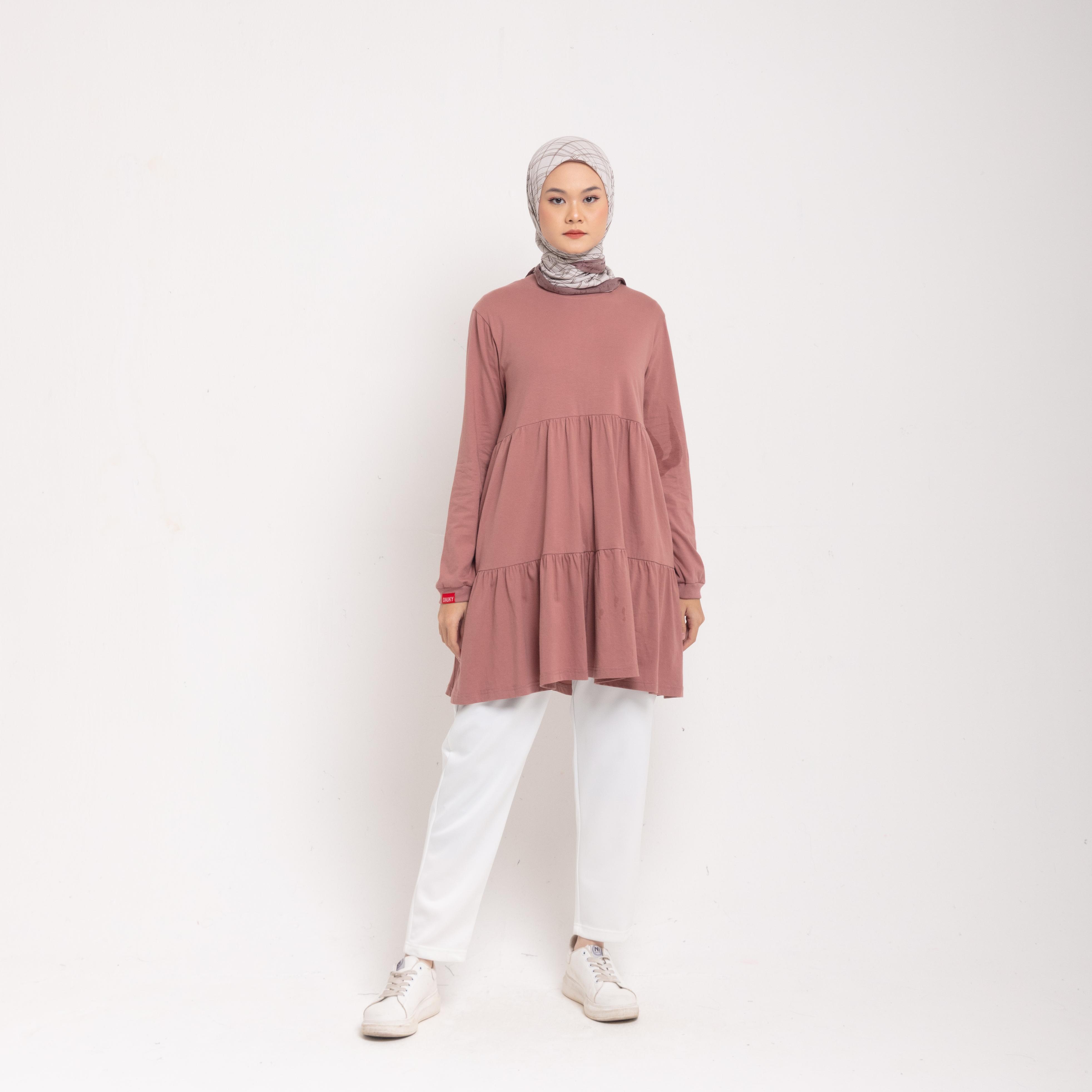 M Tunik Combed Ruffles Button