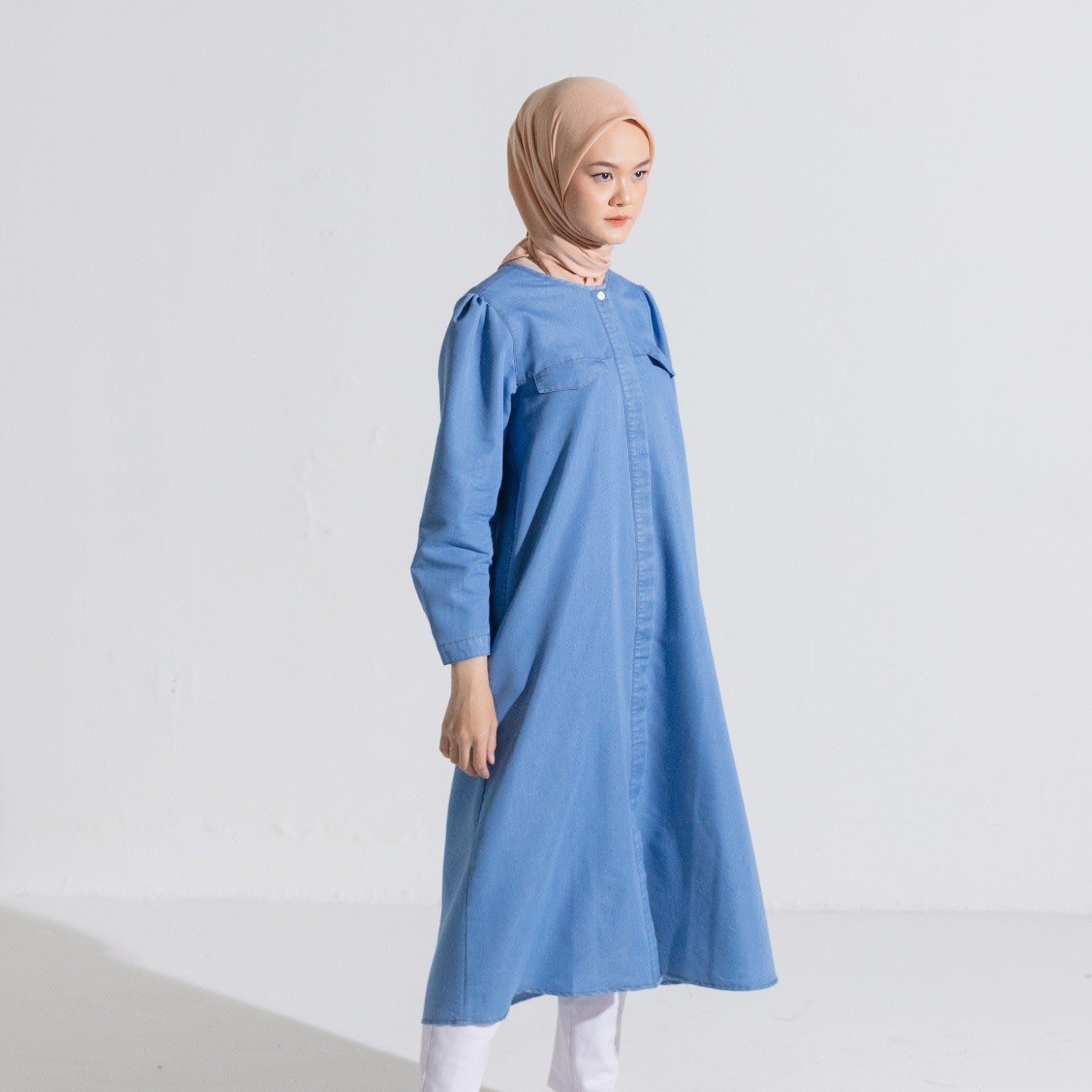 M Dress Katun Denim Collection