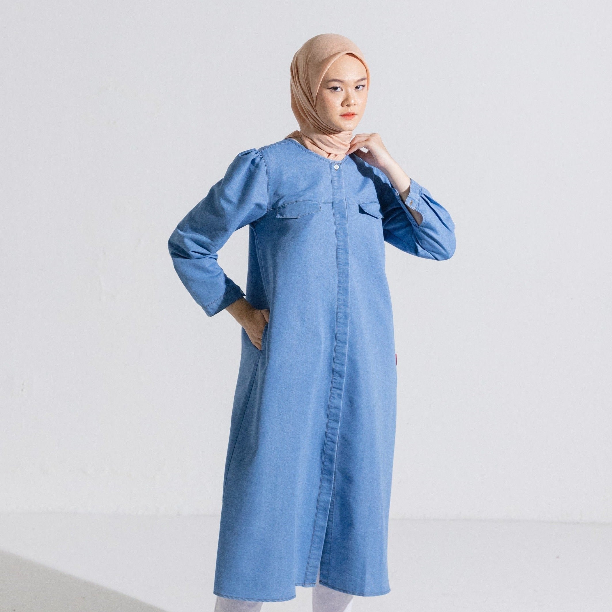 M Dress Katun Denim Collection