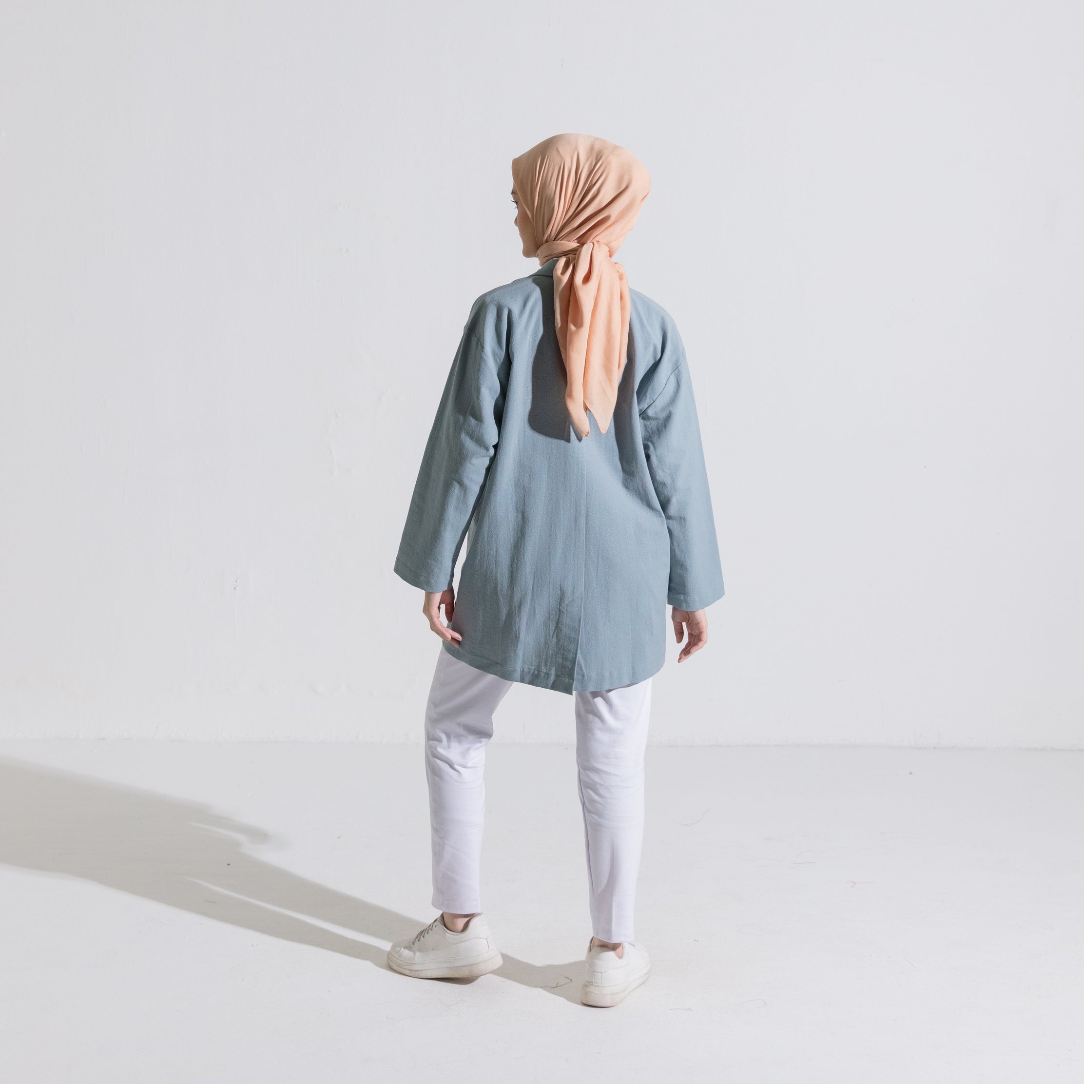 Blazer Linen - Dustyblue