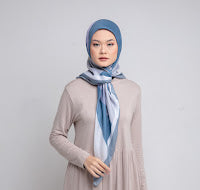 Dauky Hijab Segiempt kerudung Abstract Shape Scarf - Hijau