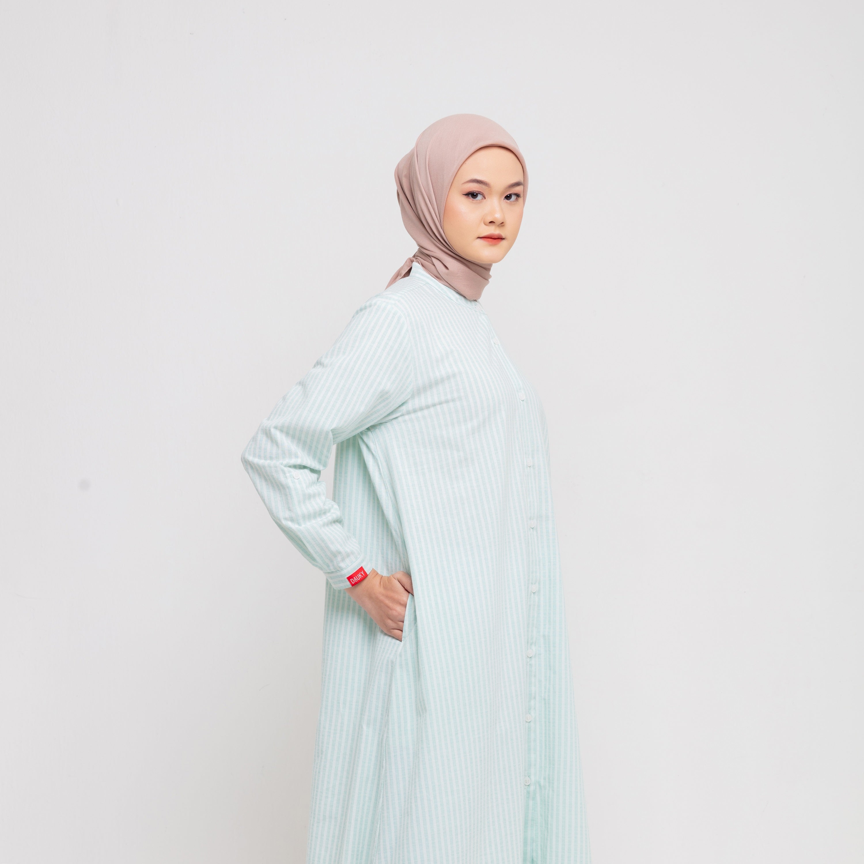 M Dress Oversize Stripe