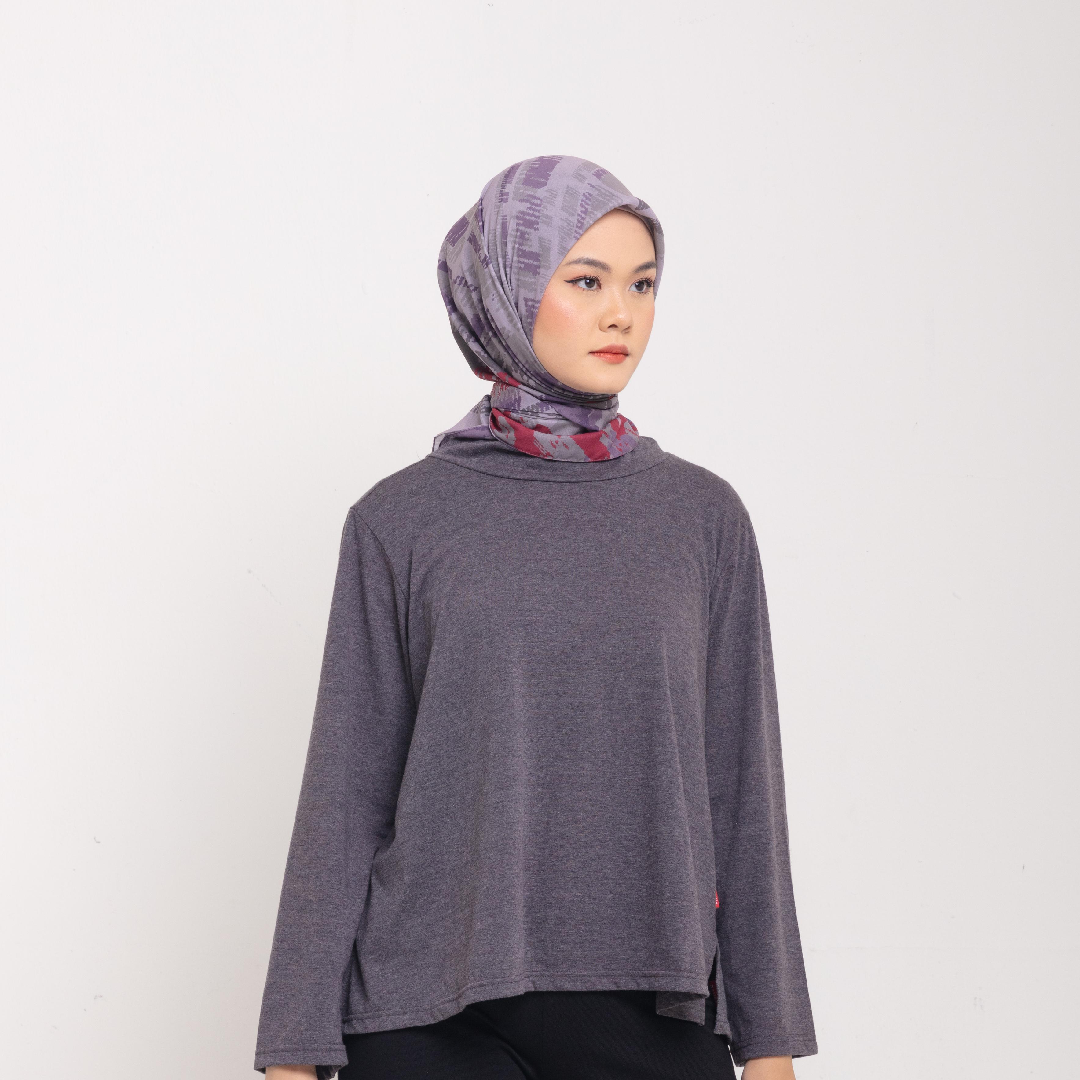 Poly Denim Fiber Scarf