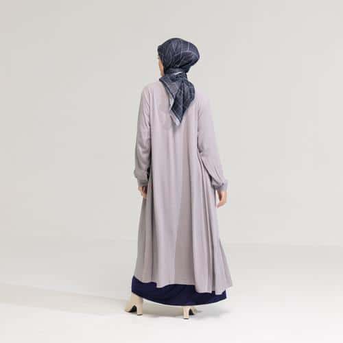 DAUKY Gamis M Dress Rayon Crinkle - Dusty Pink